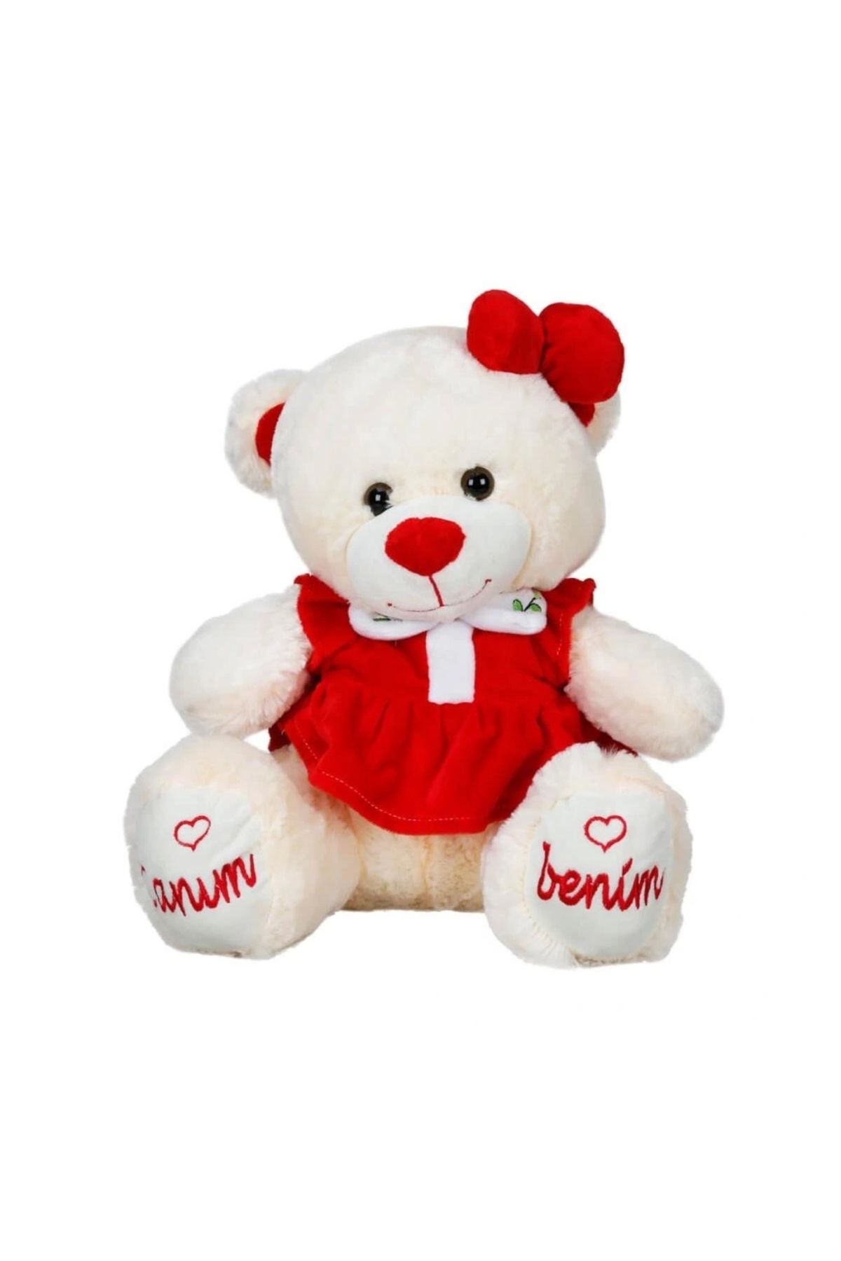 OurStyles Elbiseli Oturan Peluş Ayı 40 cm