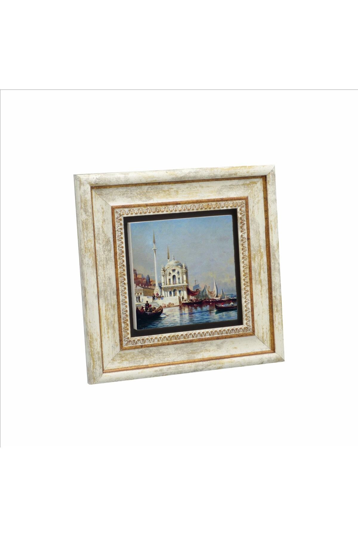 Souvenest Ortaköy Camii A. P. Bogolyubov, 1860’lar Baskılı Doğaltaş Tablo 20cmx20cm Krt-038