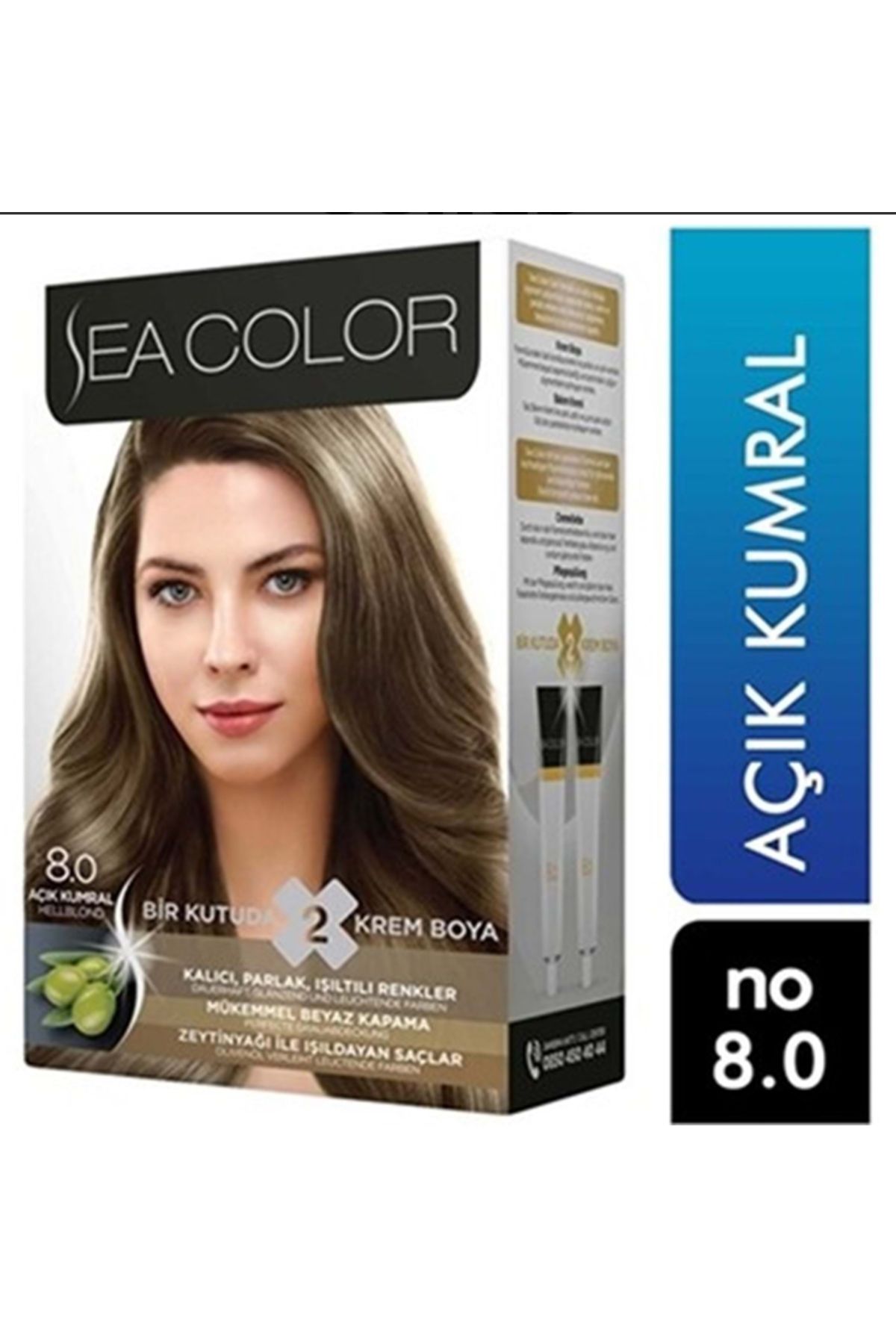 GÜNEŞ DEPO Sea color saç boyası ( açık kumral 8.0 )