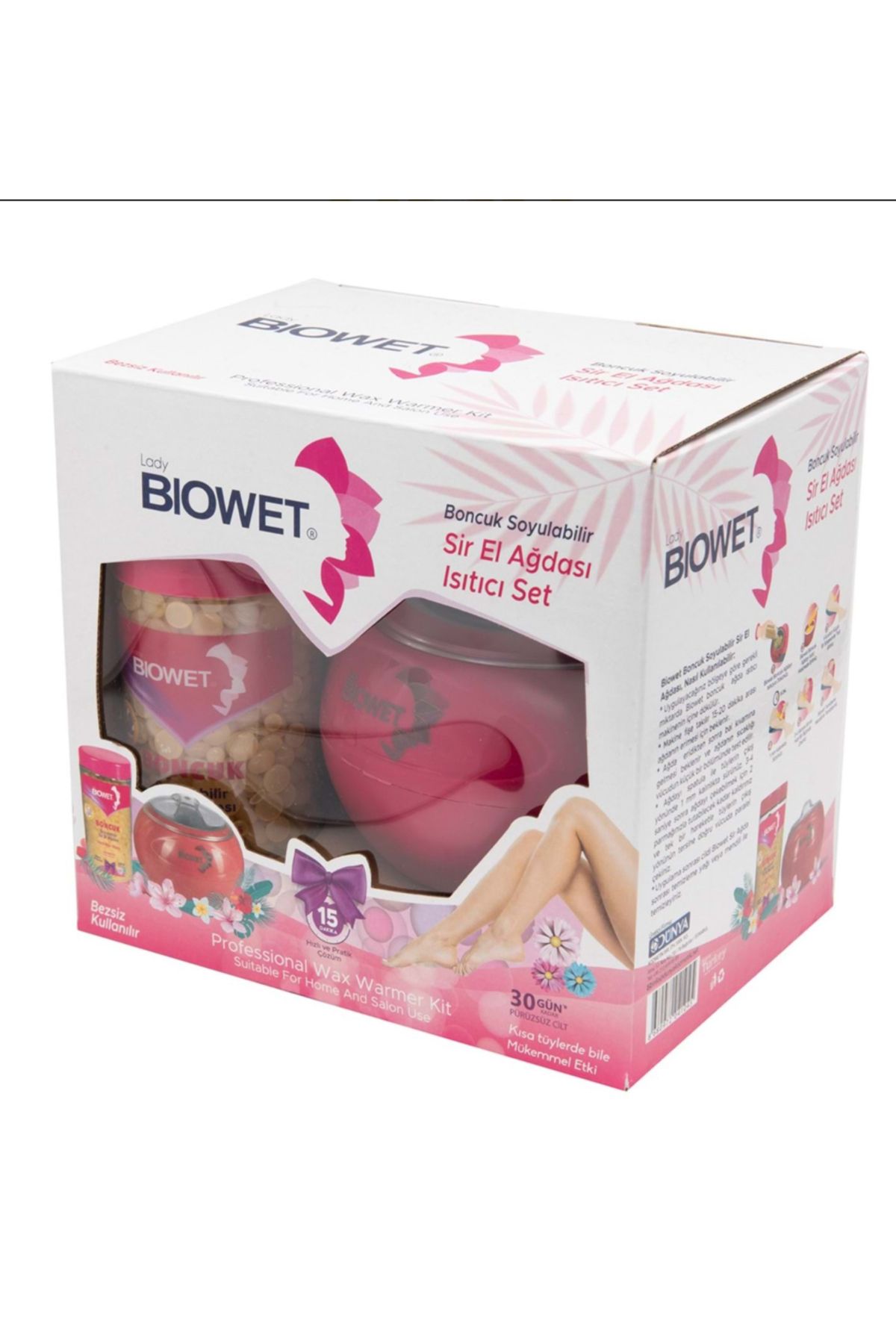 Lady Biowet Biowett sir el ağdası ısıtıcı set boncuk soyulabilir.