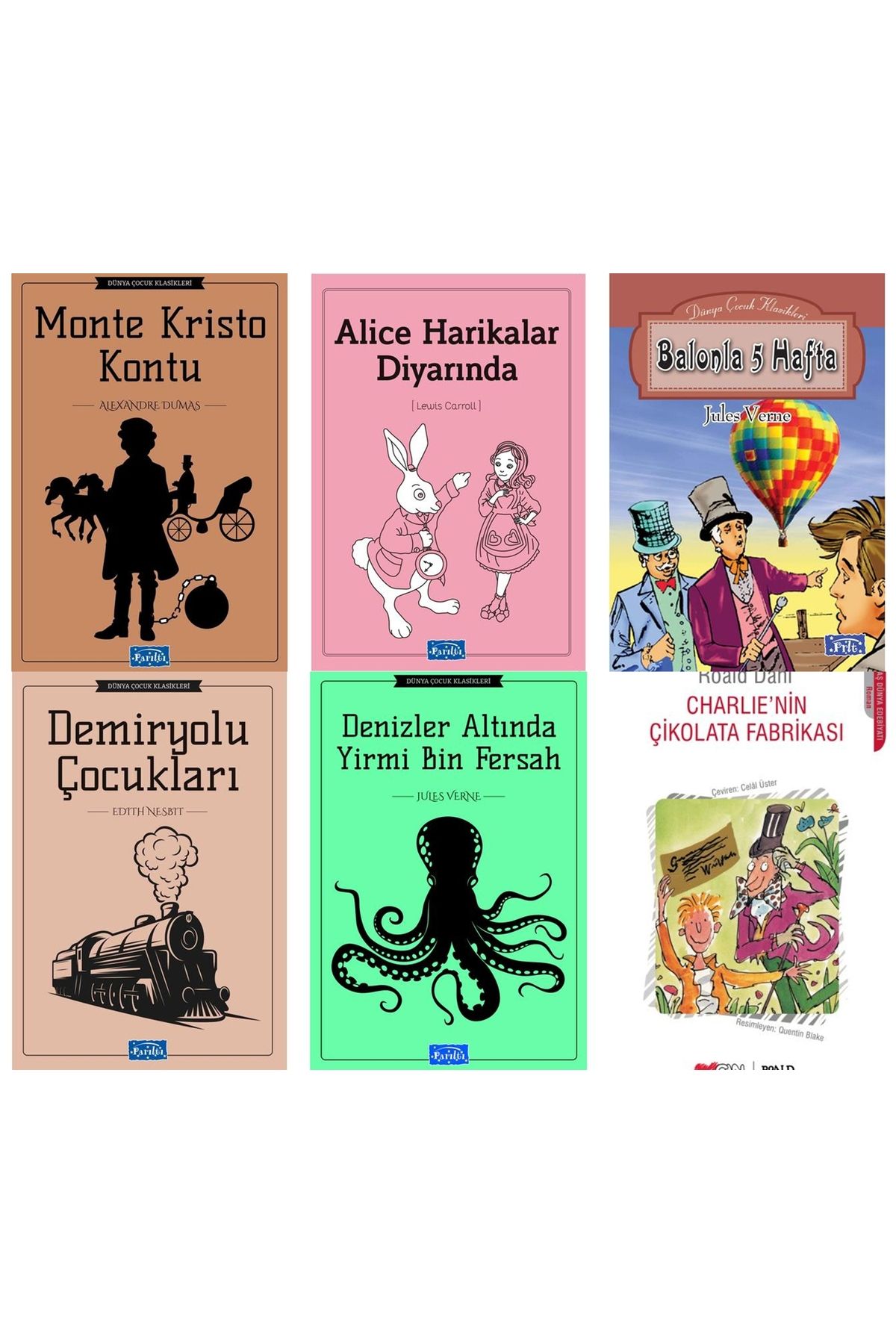 Parıltı Yayınları Charlie'nin Çikolata Fabrikası HİKAYE SETİ