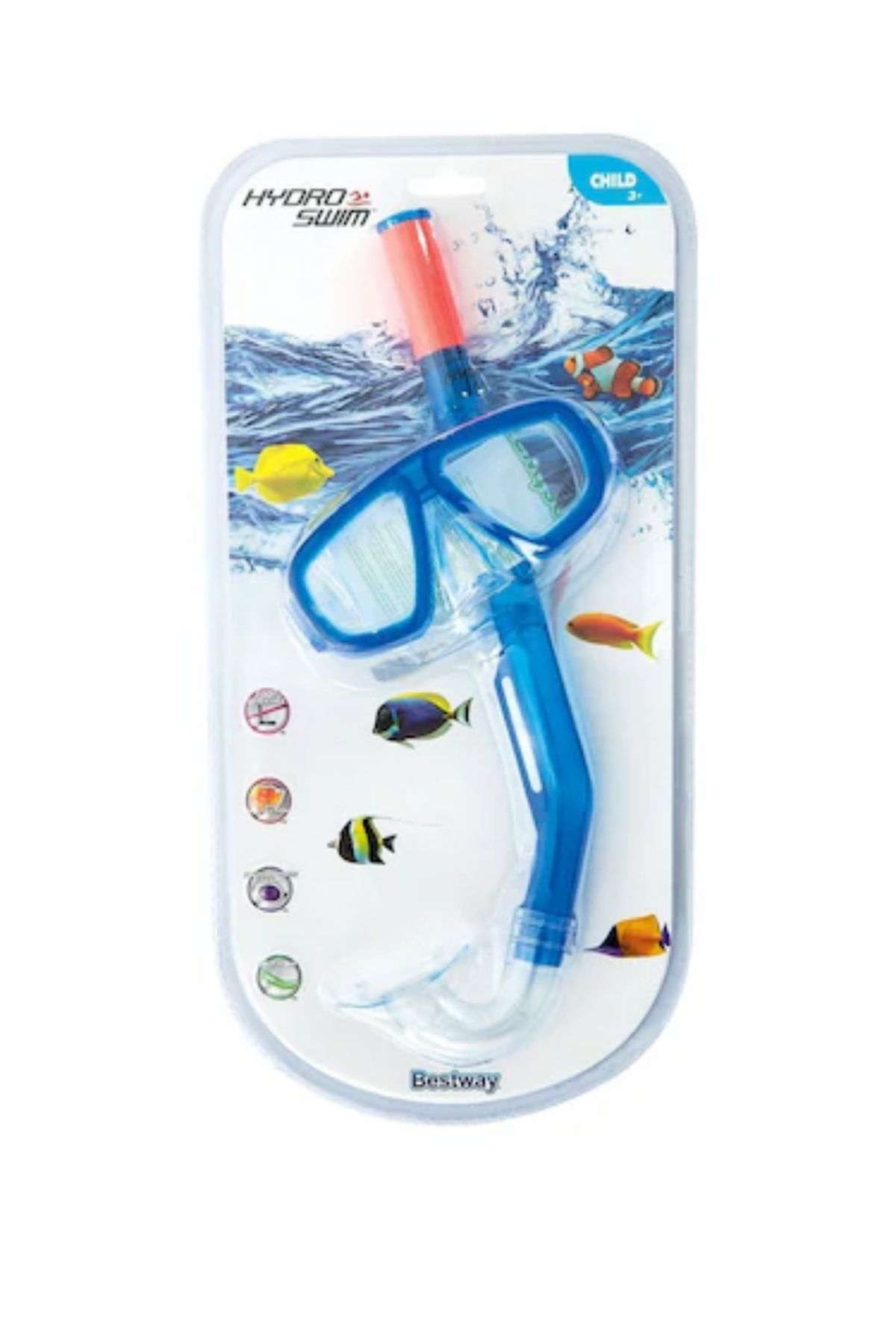 BESTWAY ENZH ONLİNE MARİN Fun Maske ve Şnorkel Set (3+) Mavi