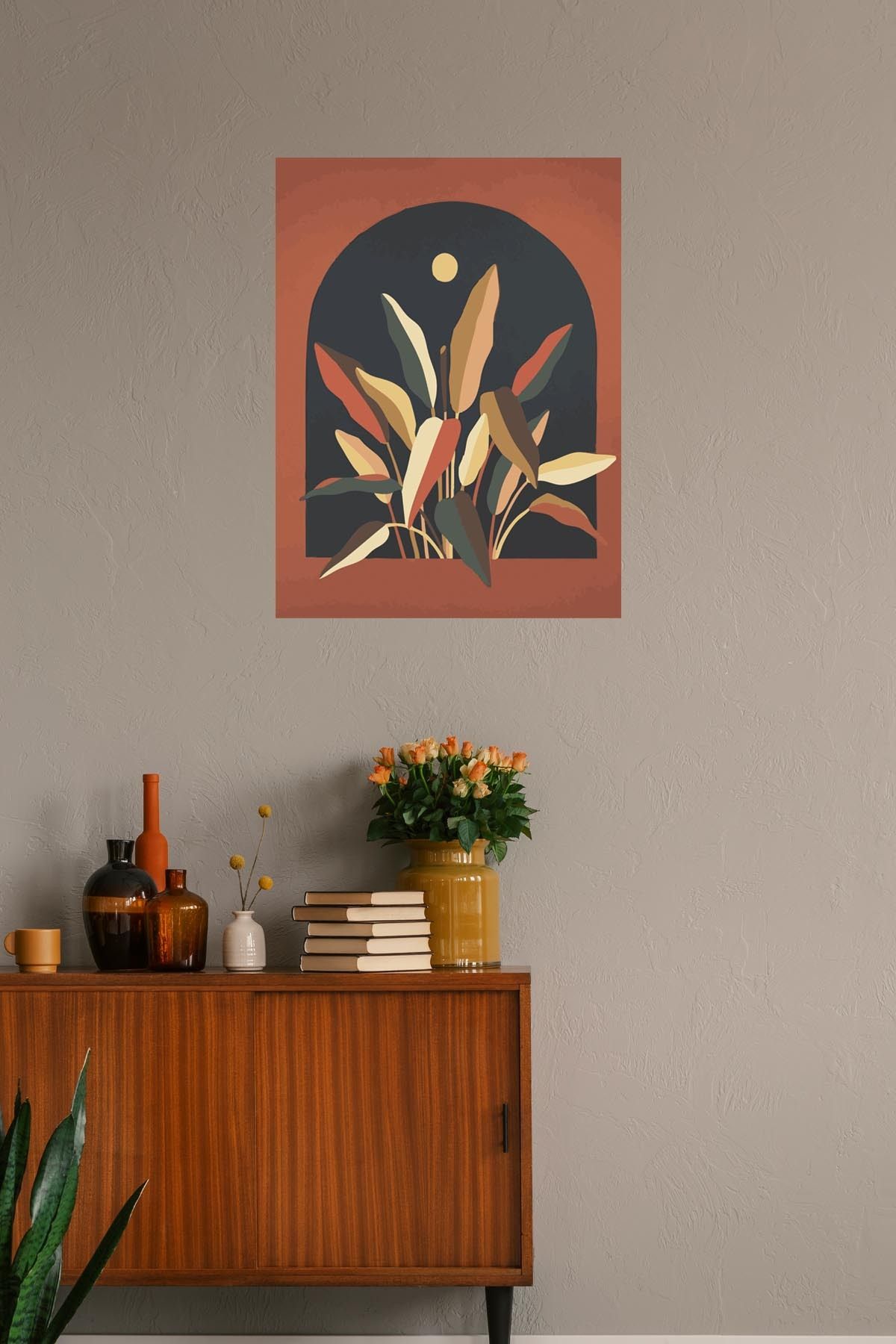 Akıllı Kağıt Ev Dekorasyon Bohem Sticker 50 x 60 cm (Model-50)