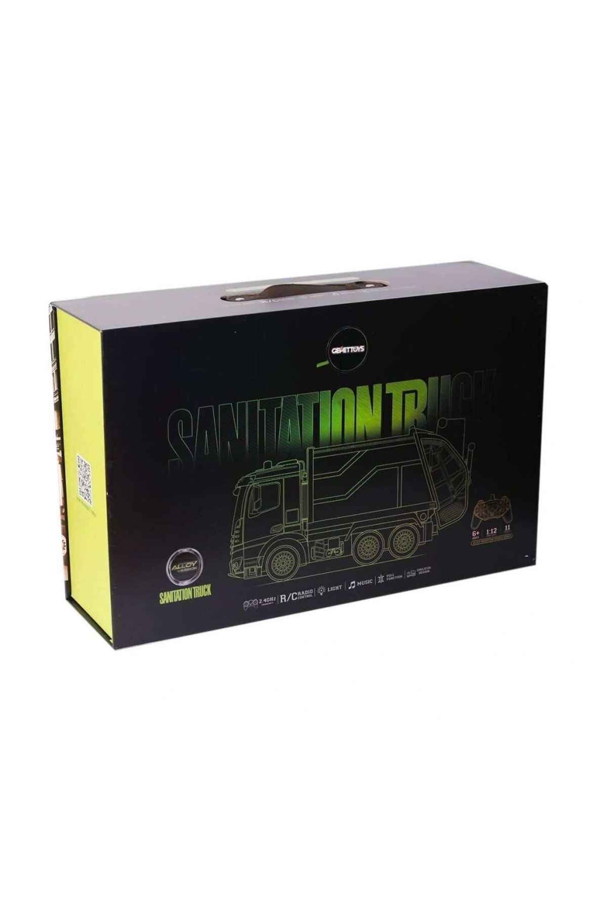 OurStyles HJ8003-1 Metal Kumandalı Çöp Arabası -Gepettoys