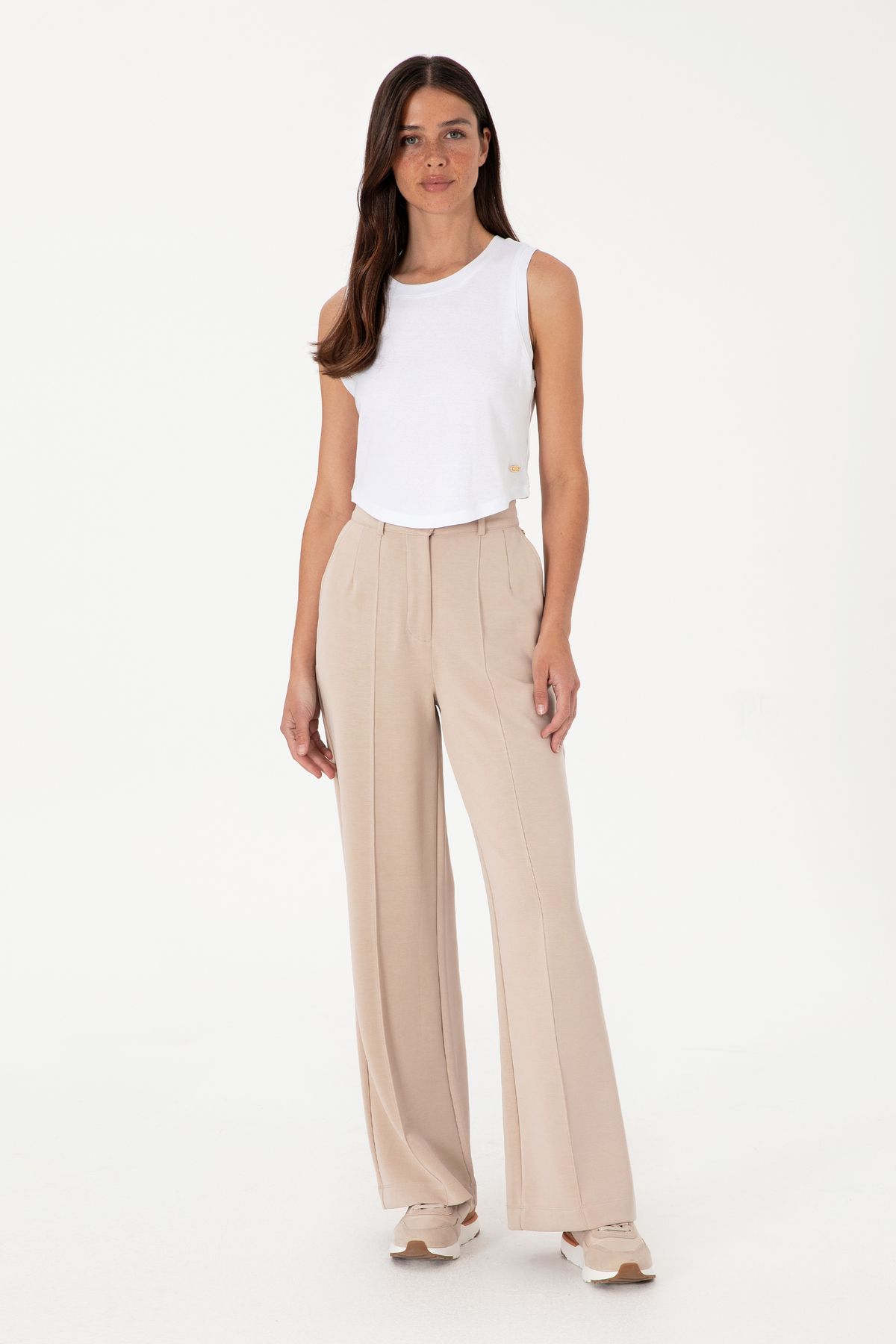 U.S. Polo Assn. Kadın Camel Örme Pantolon 50300762-VR015
