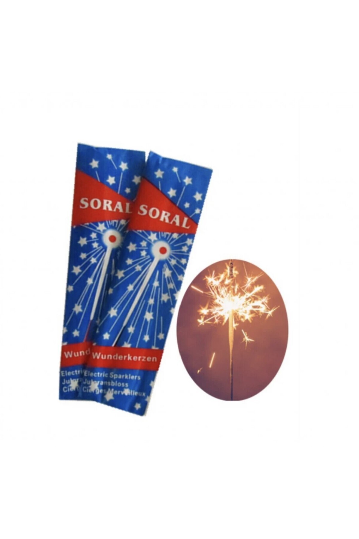 Solar Electric Sparklers فشاشات نجوم الليل 10 حبات