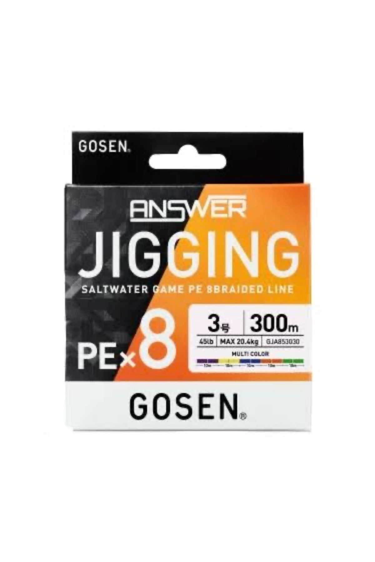 GOSEN Answer PEx8 300m Multicolor Jigging