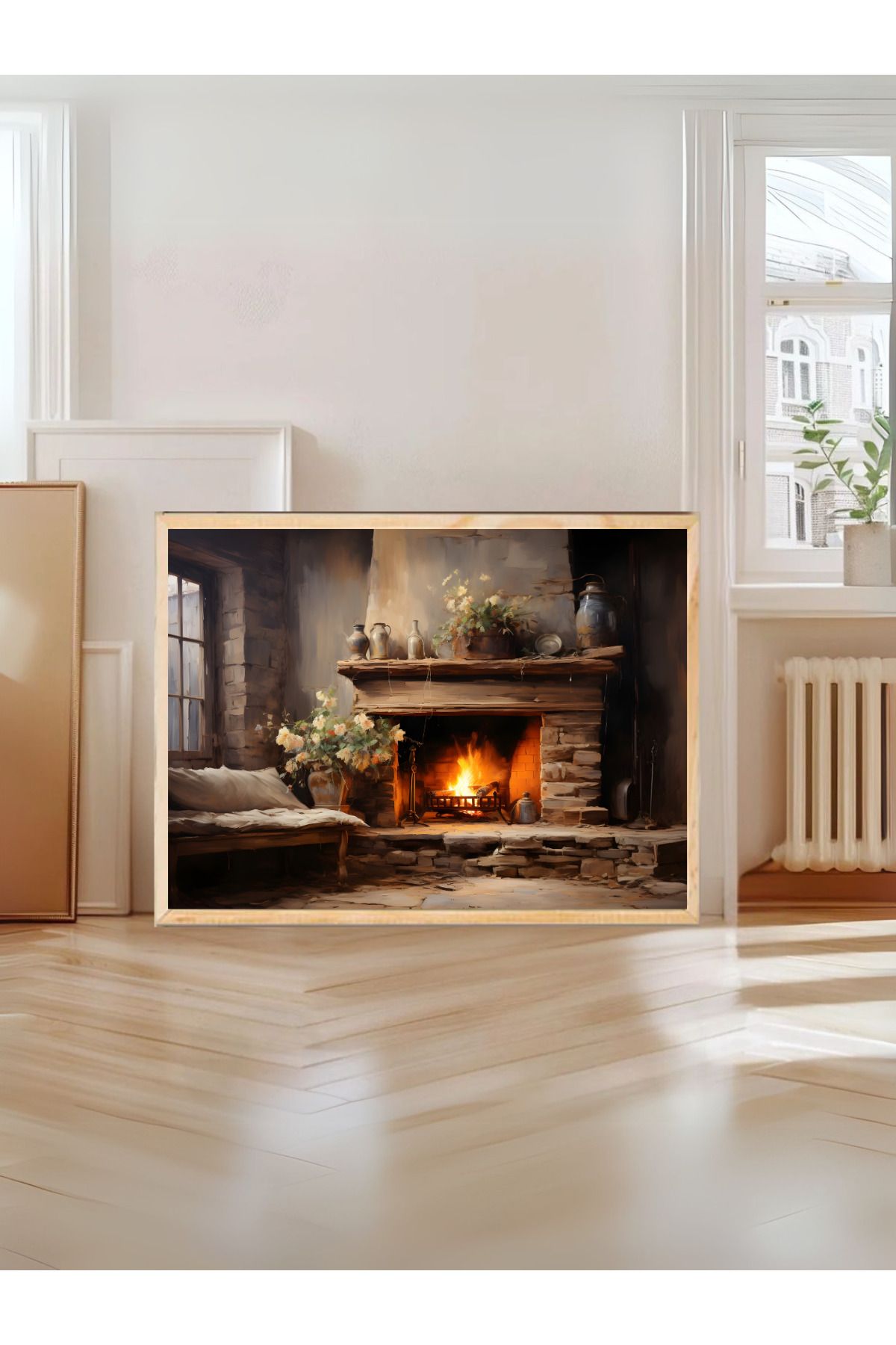 woodhomeworks tek parça salon ofis dekor tablo