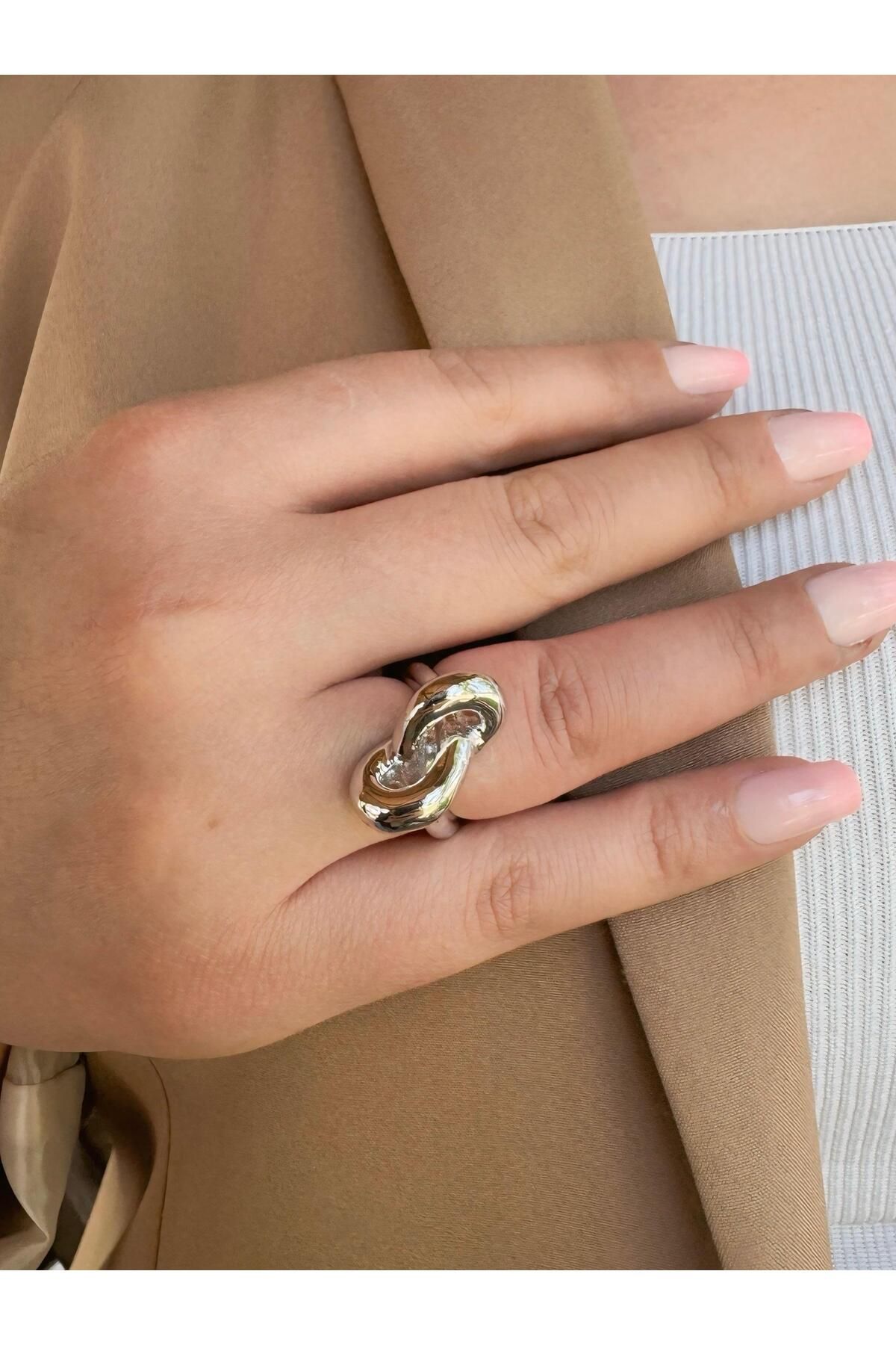 My Life Accessory Düğüm Çelik Kadın Yüzük 316 L