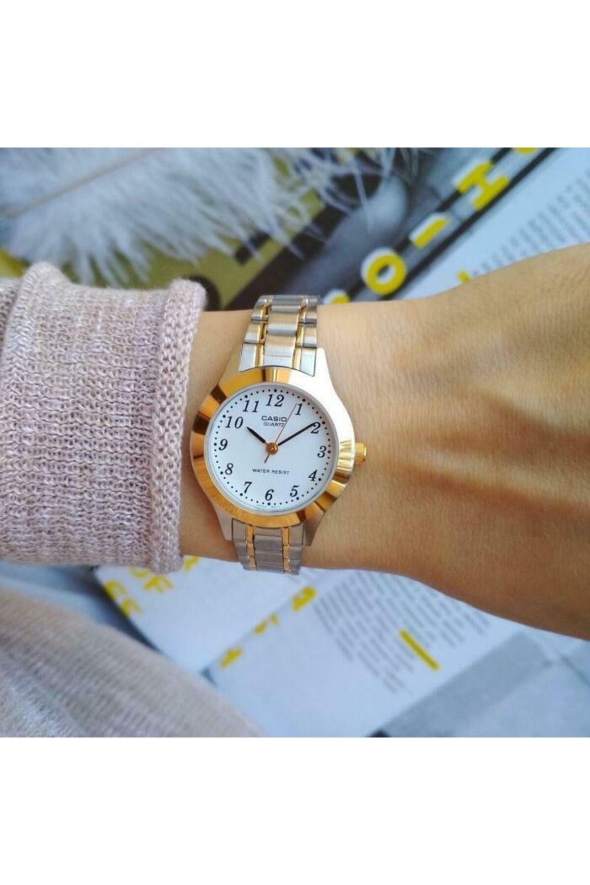 Casio-Ladies watch, Casio, Collection LTP-12 LTP-1263PG-7B 2