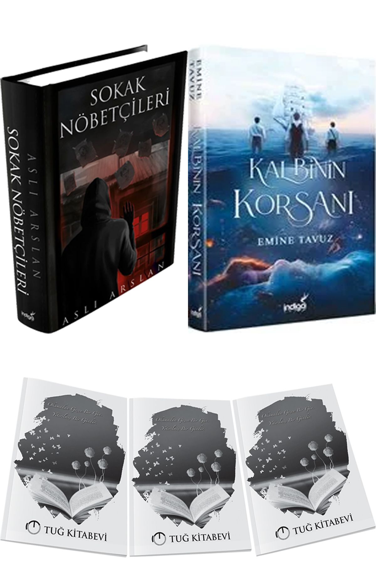İndigo Kitap Sokak Nöbetçileri 1 Ciltli ve Kalbinin Korsanı Ciltli + Hediyeli