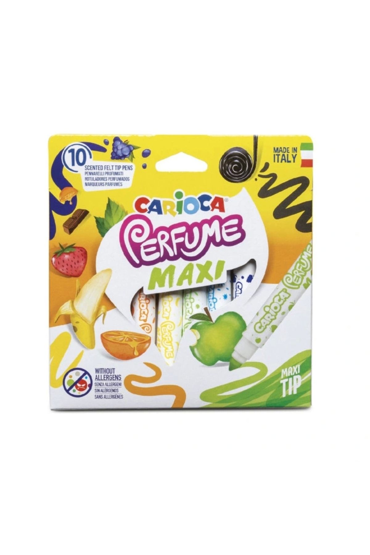OurStyles Carioca Kokulu Jumbo Keçeli Boya Kalemi 10'Lu