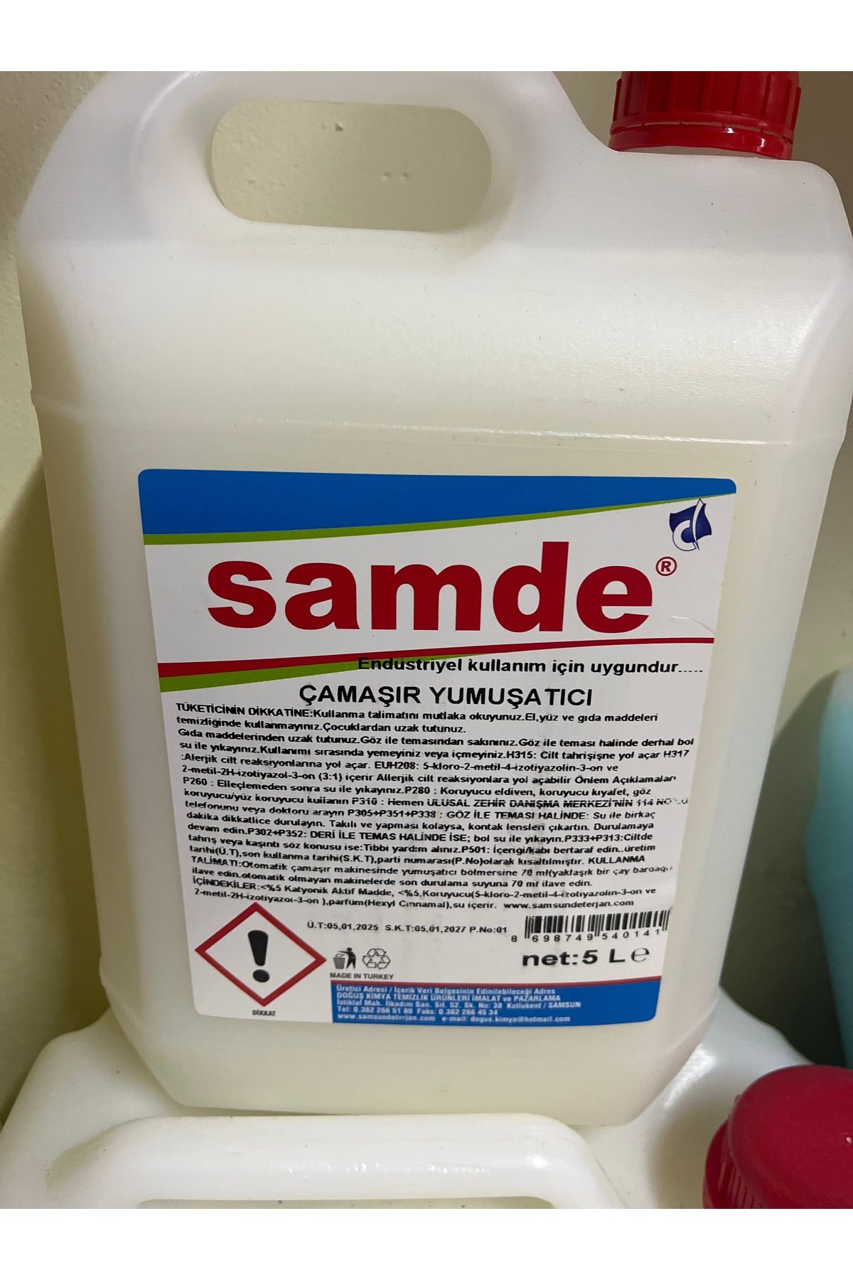 samde Çamaşır yumuşatıcı 5kg