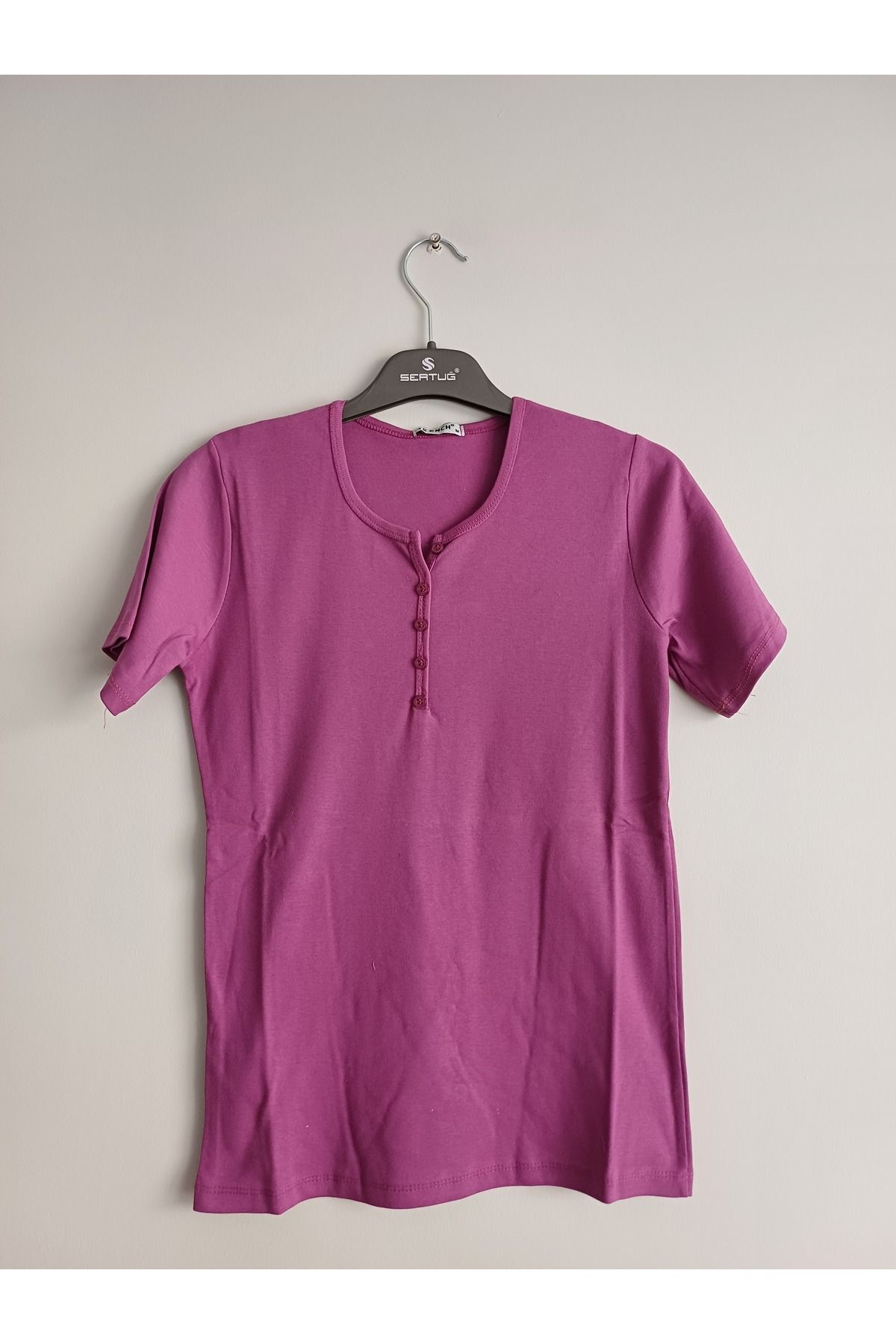 MODAMELLA DÜZ RENK BASIC PAMUKLU T-SHIRT
