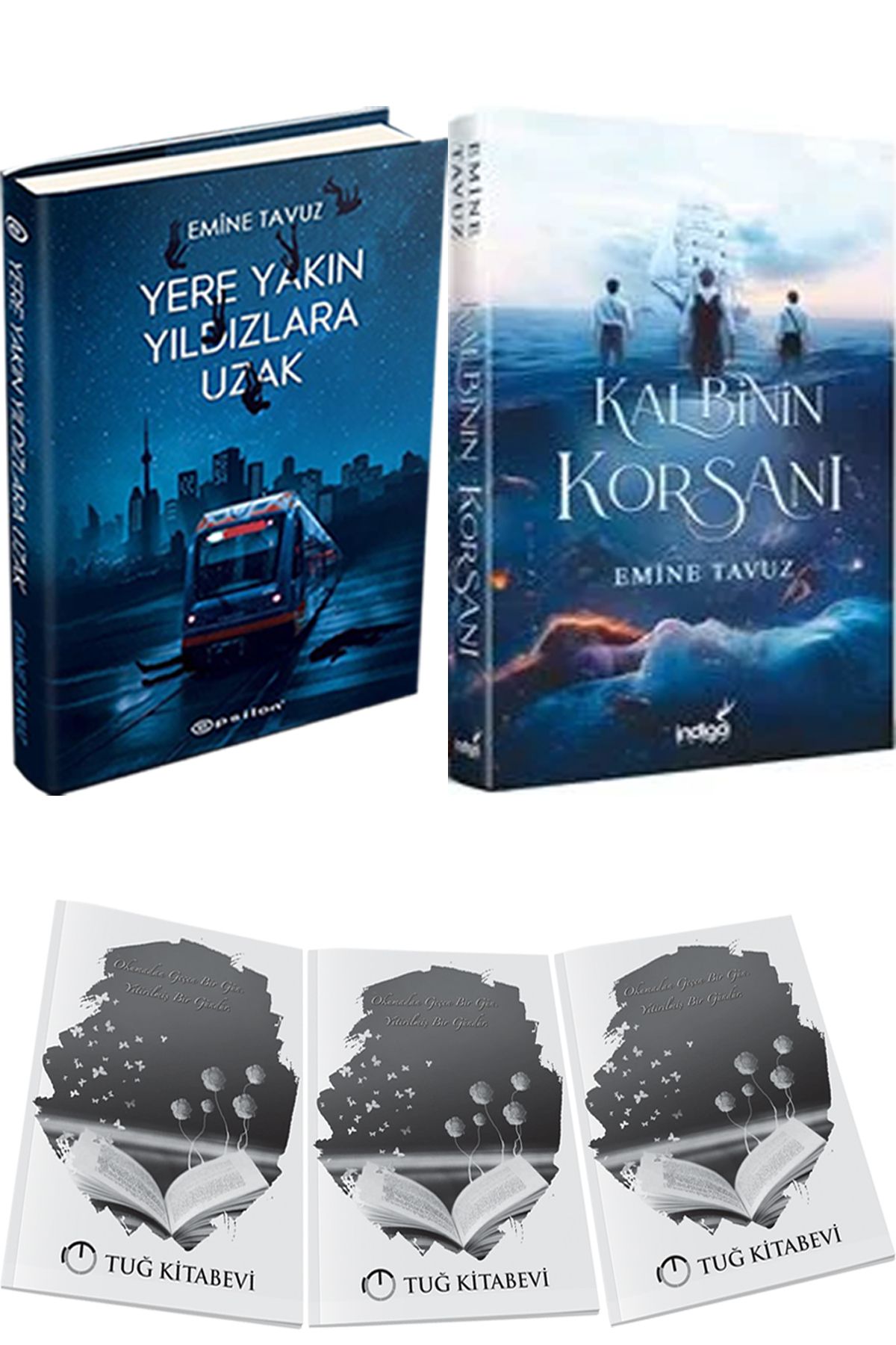 Epsilon Yayınevi Yere Yakın Yıldızlara Uzak Ciltli ve Kalbinin Korsanı Ciltli + Hediyeli