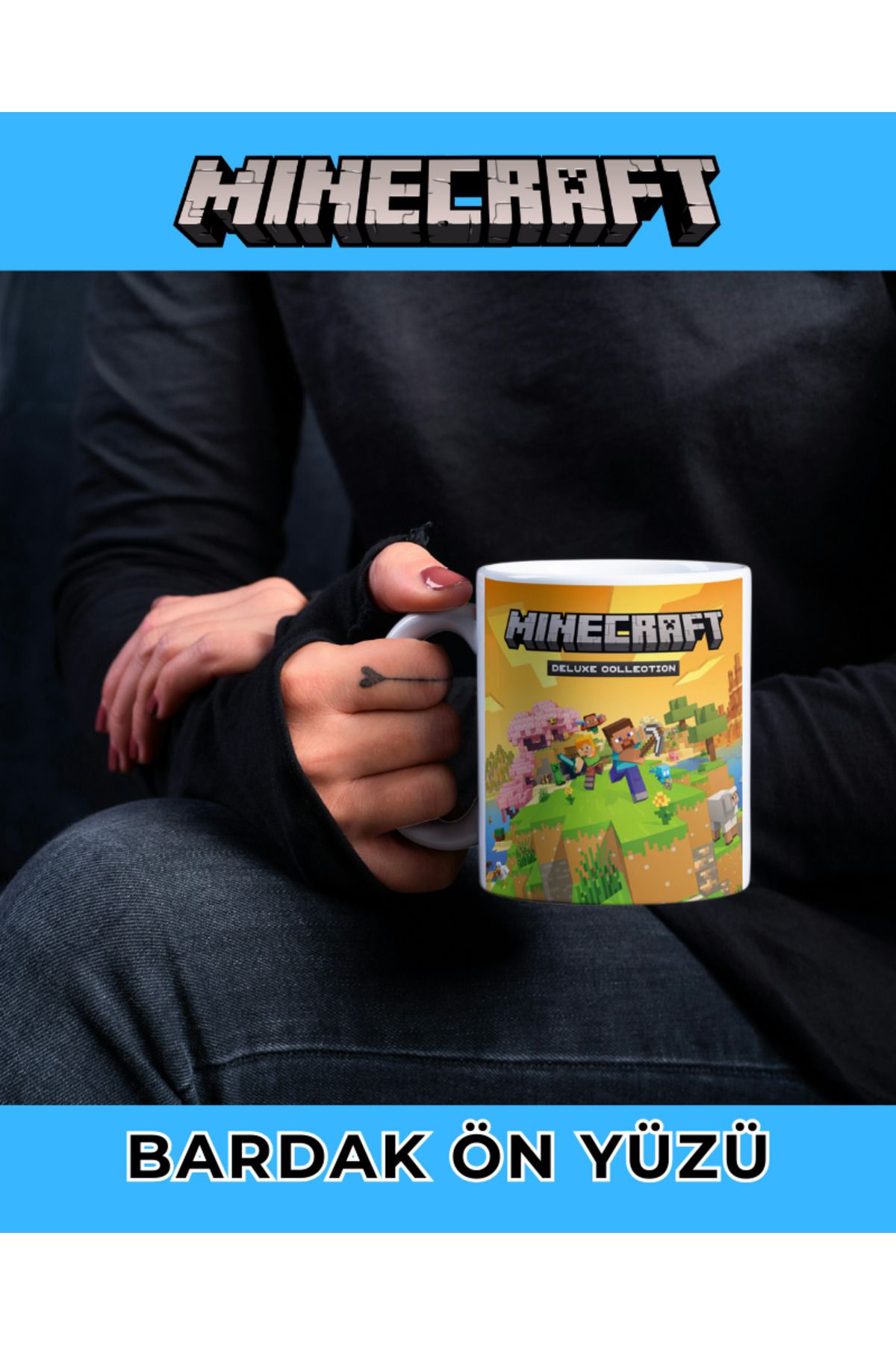 Gens Baskı Market MİNECRAFT KUPA BARDAK - KAHVE BARDAĞI - KİŞİYE ÖZEL KUPA BARDAK - MUG