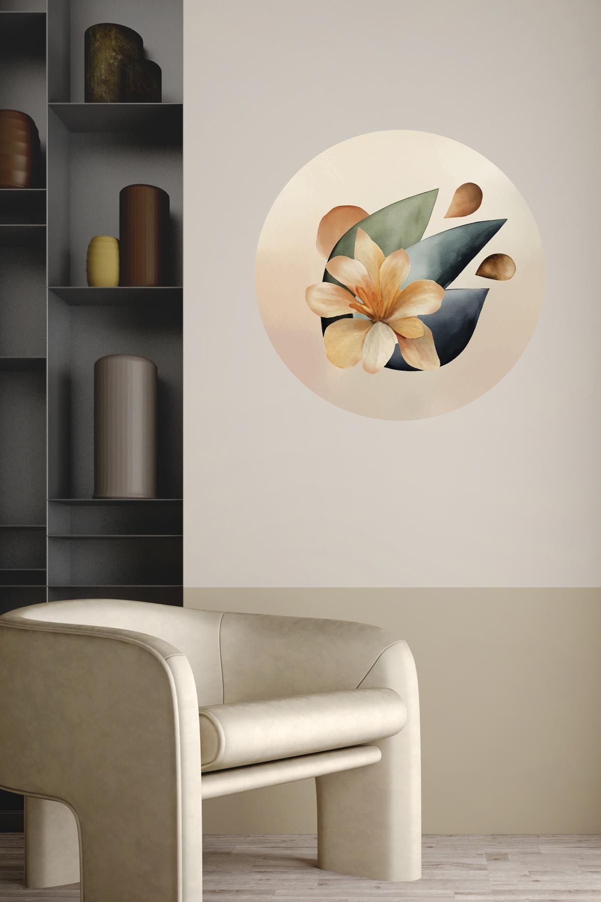 Akıllı Kağıt Ev Dekorasyon Bohem Sticker 60 x 60 cm (Model-53)