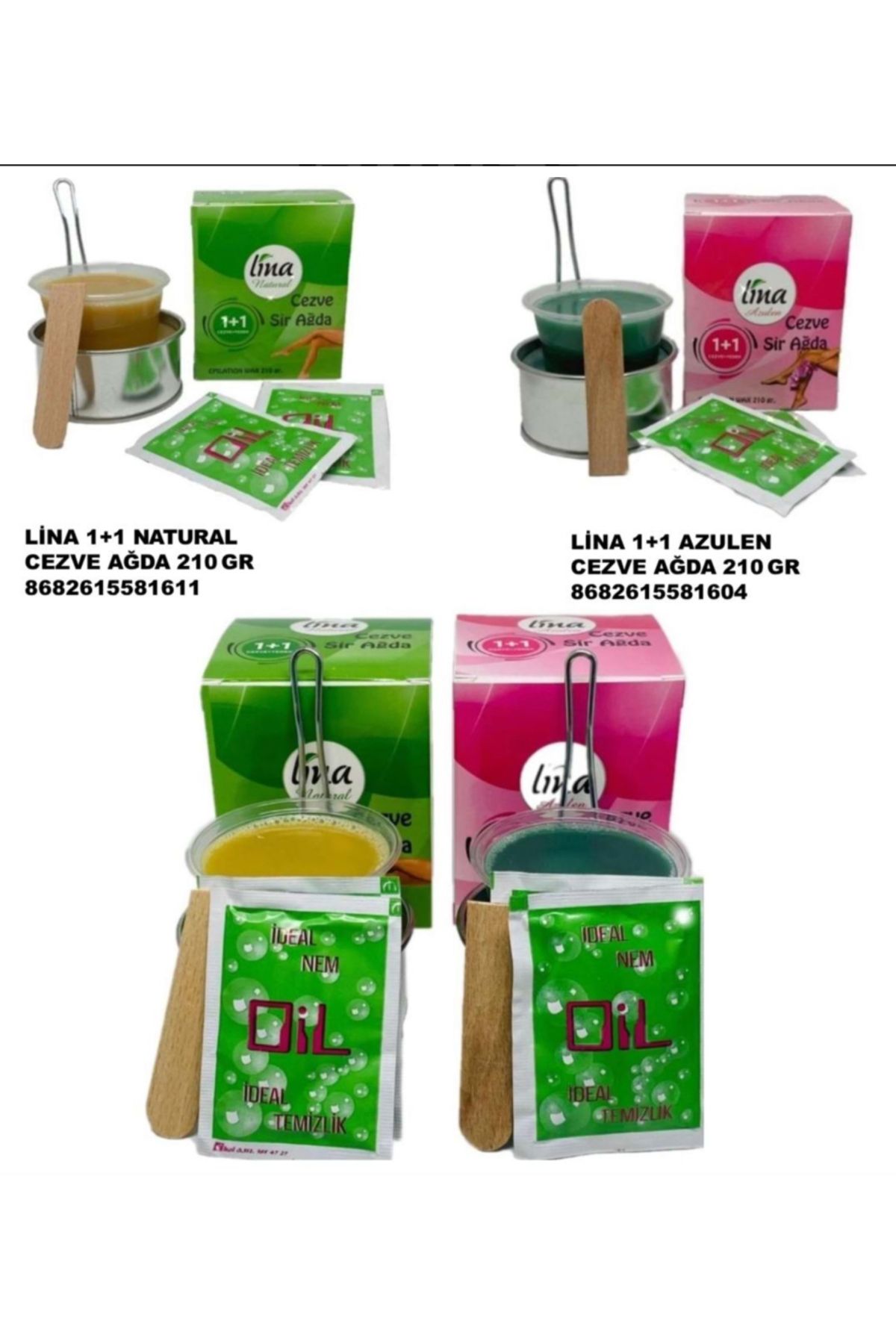 GÜNEŞ DEPO Linaa azulen cezve ağda 1+1 210 gr