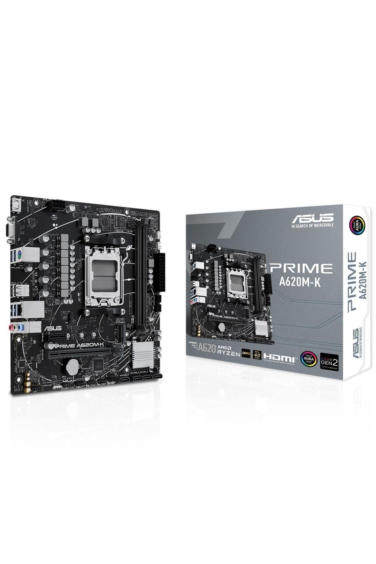 Vobotek Teknoloji Prime A620M-K 6400MHz (OC) DDR5 Soket AM5 M.2 HDMI VGA mATX Anakart