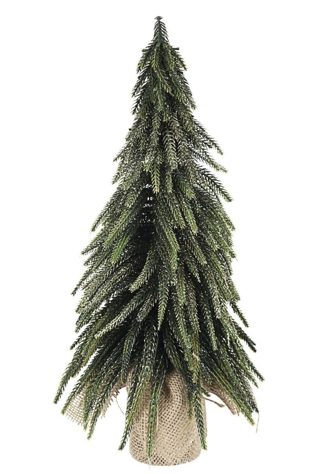 Bizzotto Brad Artificial Verde Cu Sclipici Auriu In Ghiveci Cimone 20x45 Cm - One Size