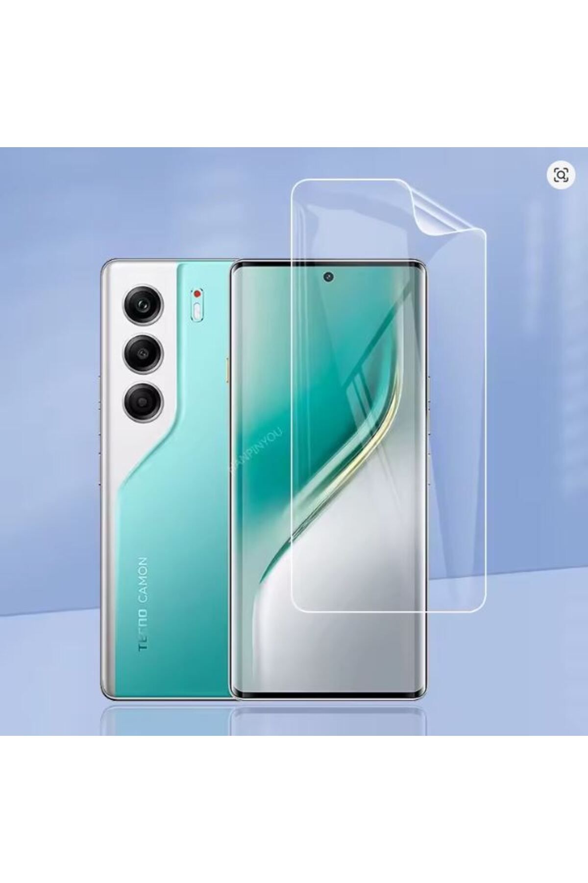 Hzl mobile Tecno Pop 6 Pro Ekran Koruyucu Nano 9H 0.3mm Esnek Şeffaf