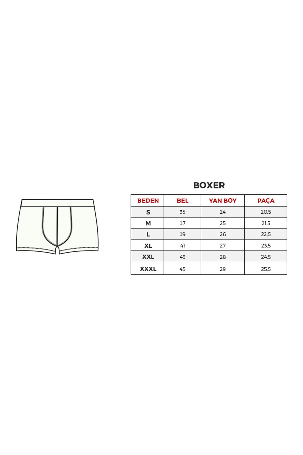 U.S. Polo Assn. 3 Adet %100 Pamuk Erkek Boxer Şort