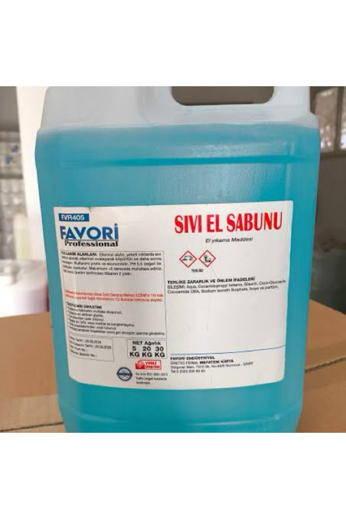 Favori FAVORİ MAVİ SIVI EL SABUNU (20LT)