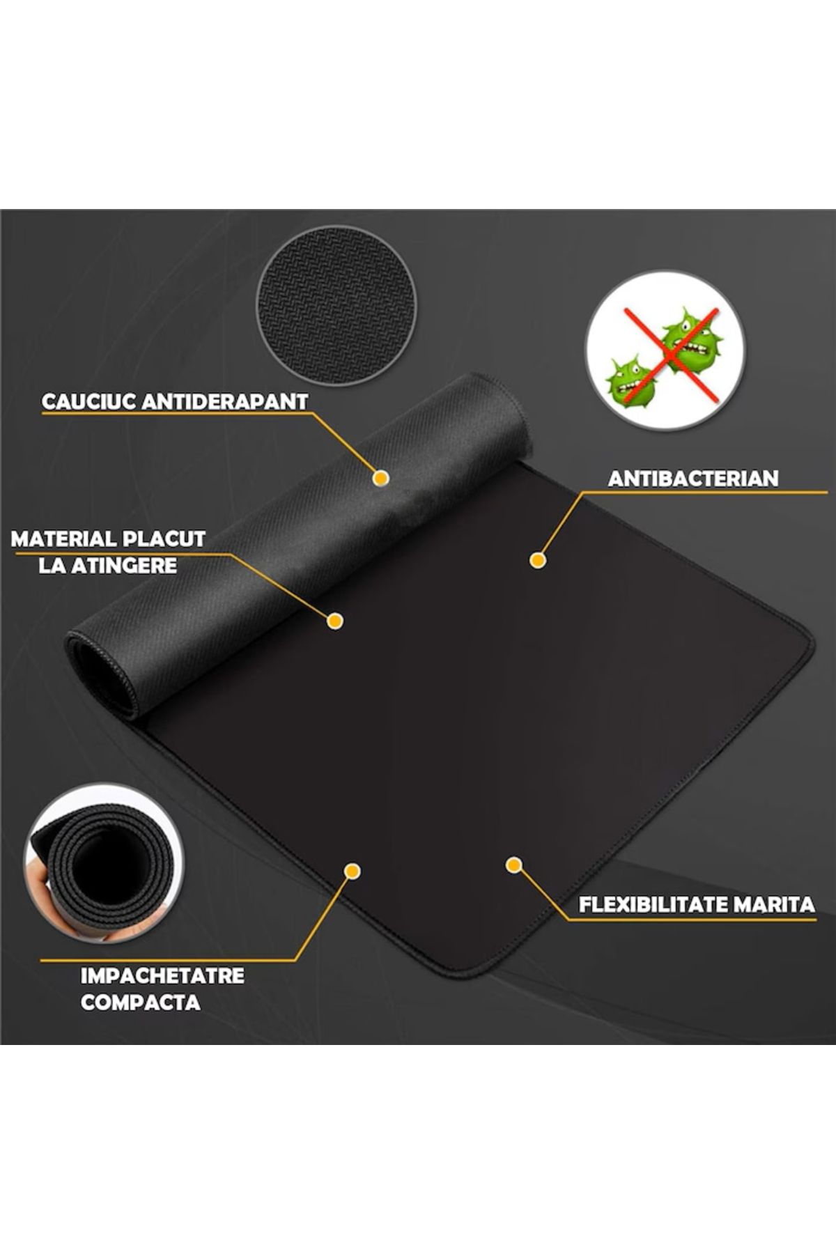 varioshop-VarioShop® gaming mousepad, Galaxia model, Made of flexible material, Non-stick, Rezi 5
