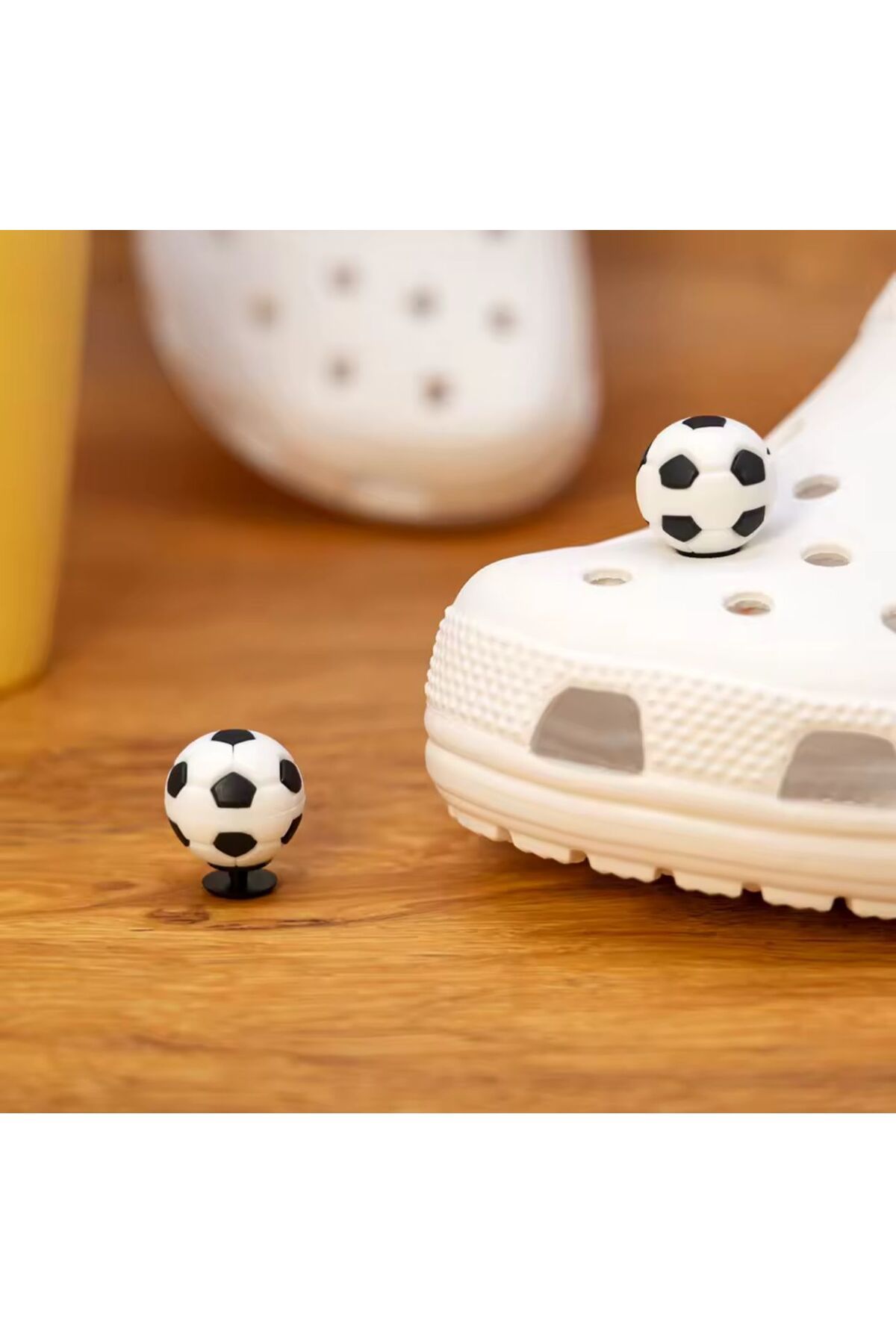 OZN AKSESUAR 3D Jibbitz Terlik Süsü 3 Boyutlu Terlik süsü, futbol topu terlik süsü, top terlik süsü