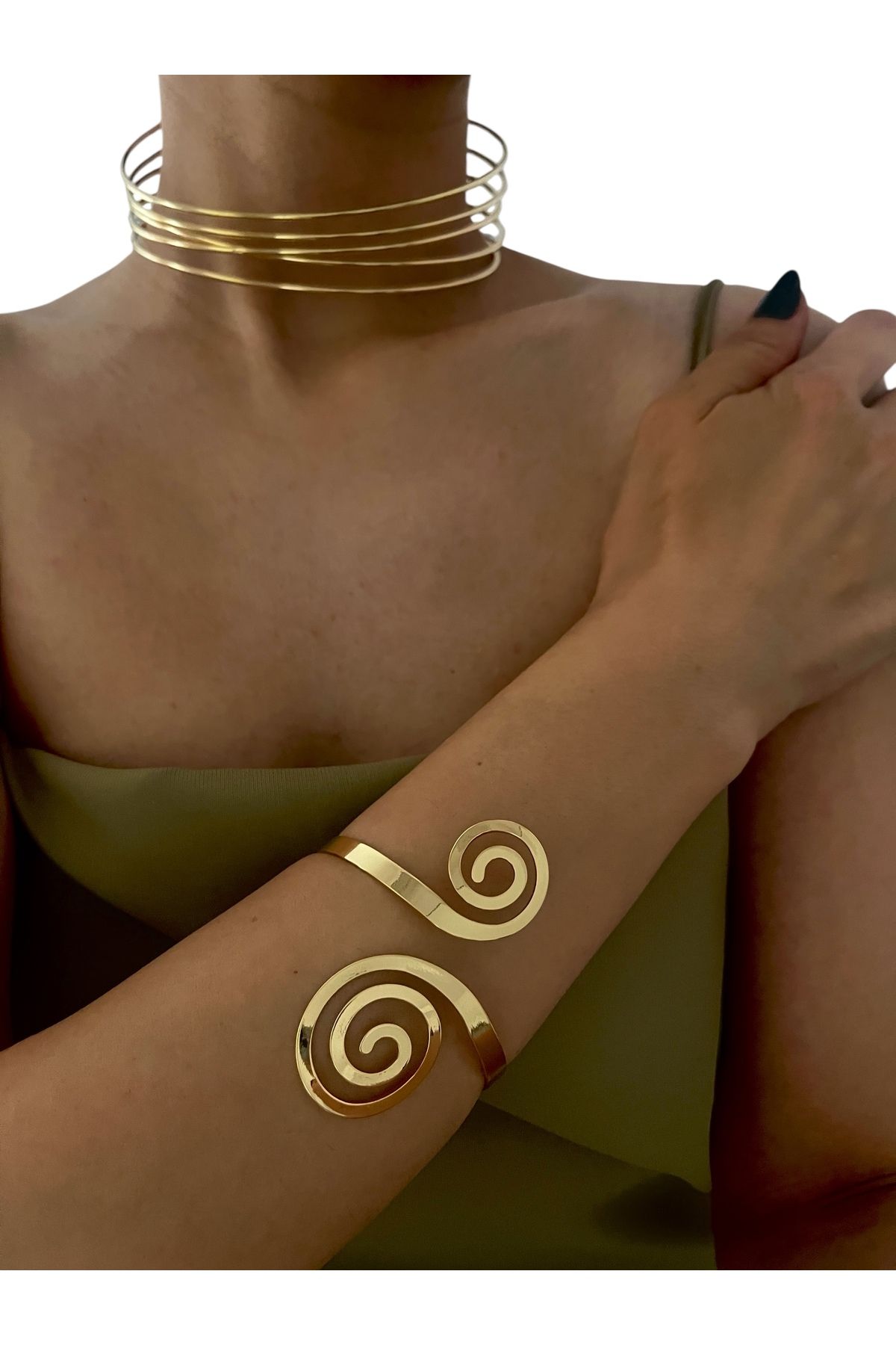 Hoop jewelery Kıvrımlı bileklik genişletilebilir
