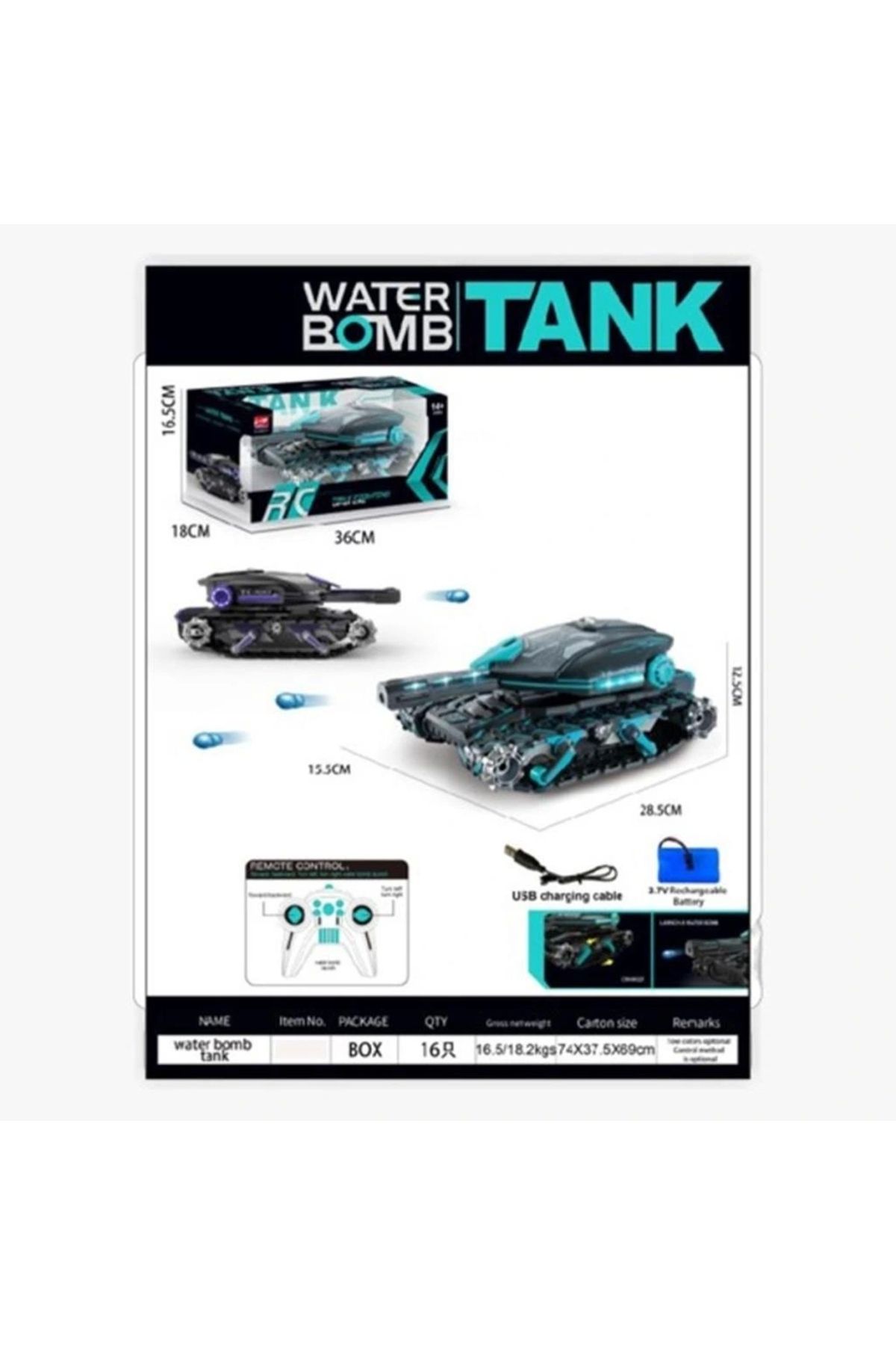 OurStyles HD5011 2 4G Su Atan Tank -Gepettoys