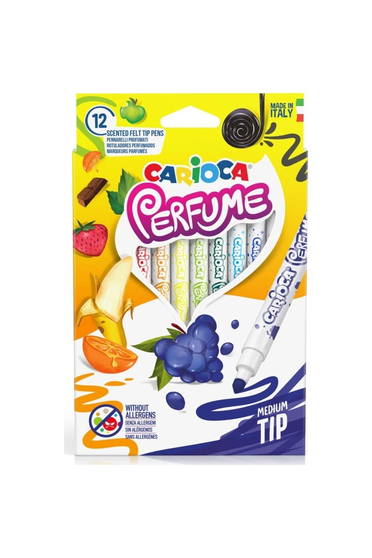 OurStyles Carioca Kokulu Keçeli Boya Kalemi 12'Li