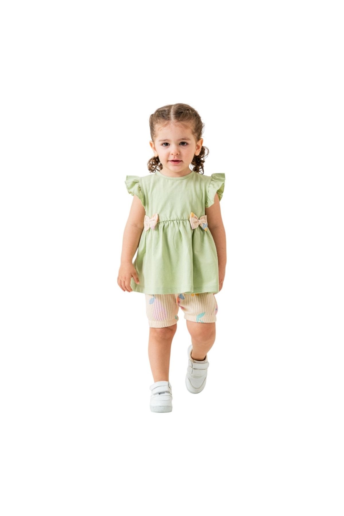 Güler bebe FİYONKLU ŞORTLU KIZ TAKIM