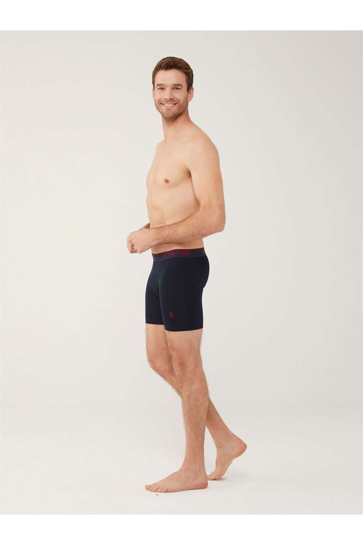U.S. Polo Assn. 3'lü Uzun Paça Erkek Boxer