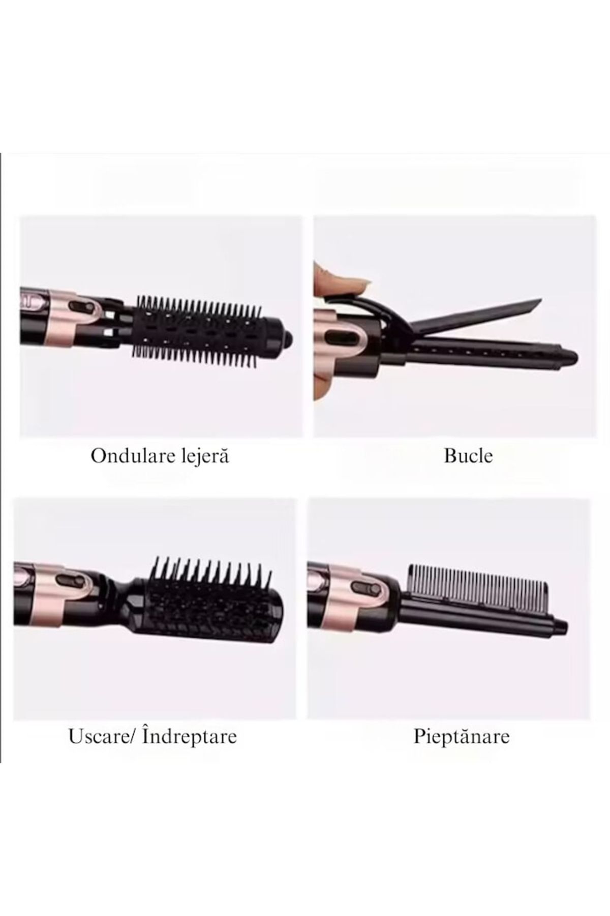varioshop-Perie Electrica 4 in 1 VarioShop®, Ondulare, Uscare, Pieptanare, Indreptare, pentru Toate tipurile 3