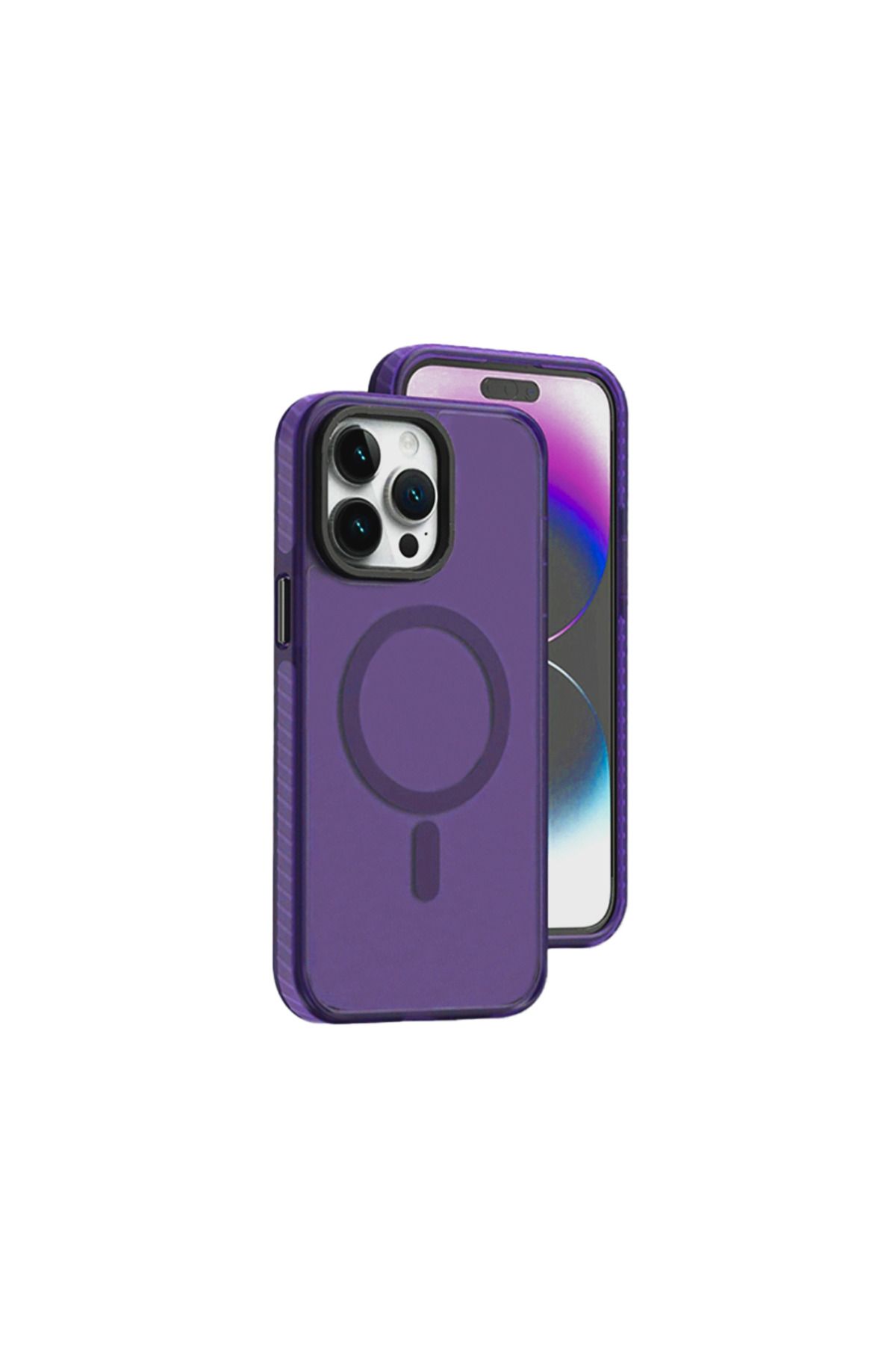Ahanda Buldum AhandaBuldum İphone 14 Pro Max Koruyucu Kılıf Magsafe - Mor