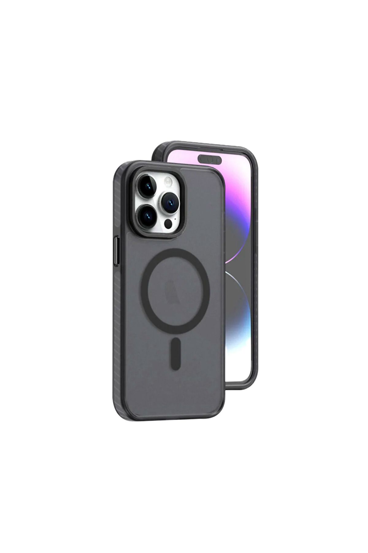 Ahanda Buldum AhandaBuldum İphone 15 Pro Koruyucu Kılıf Magsafe - Koyu Gri