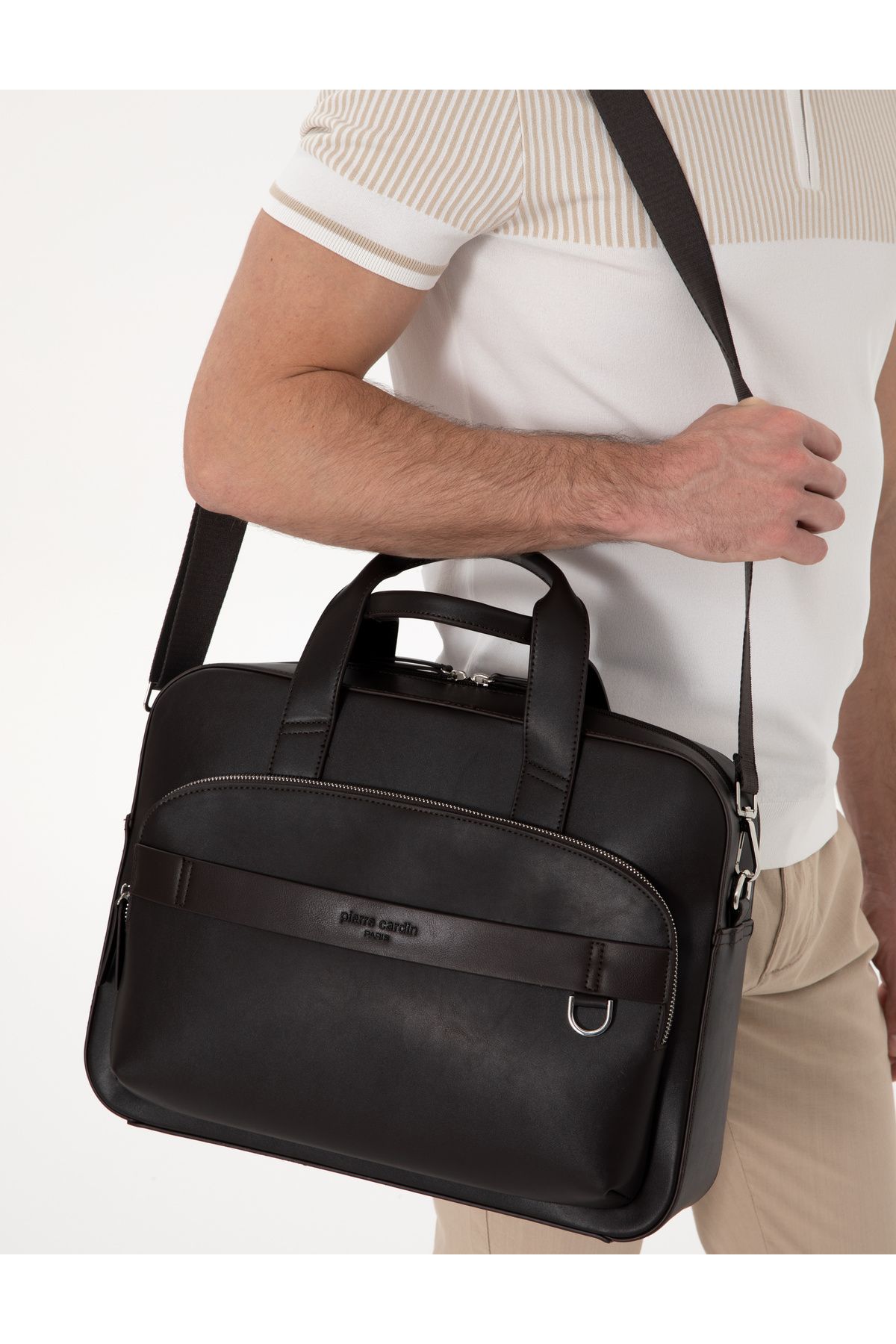 Pierre Cardin Erkek Kahverengi Evrak Çantası 50308017-VR029