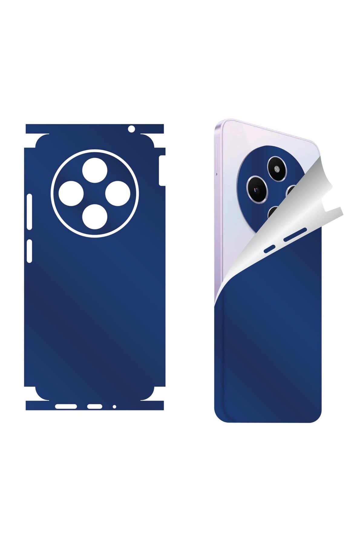 Bowie Xiaomi Mi 13 için uyumlu 360 full arka ve yan kaplama koruma sticker -Mavi