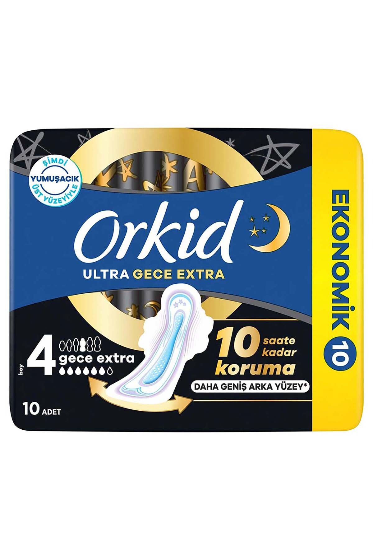 Orkid Ultra Gece Ekstra Paket Hijyenik Ped 10 Adet