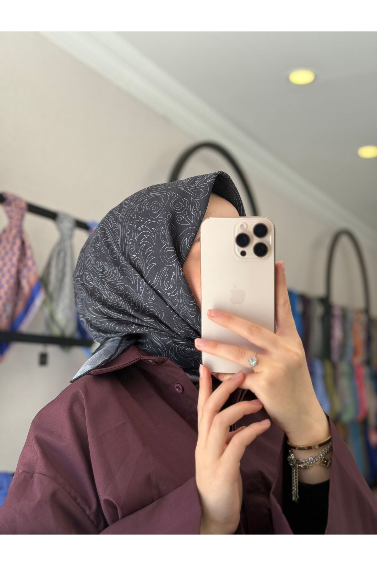 MONOOR LİVA DESEN SOFT EŞARP
