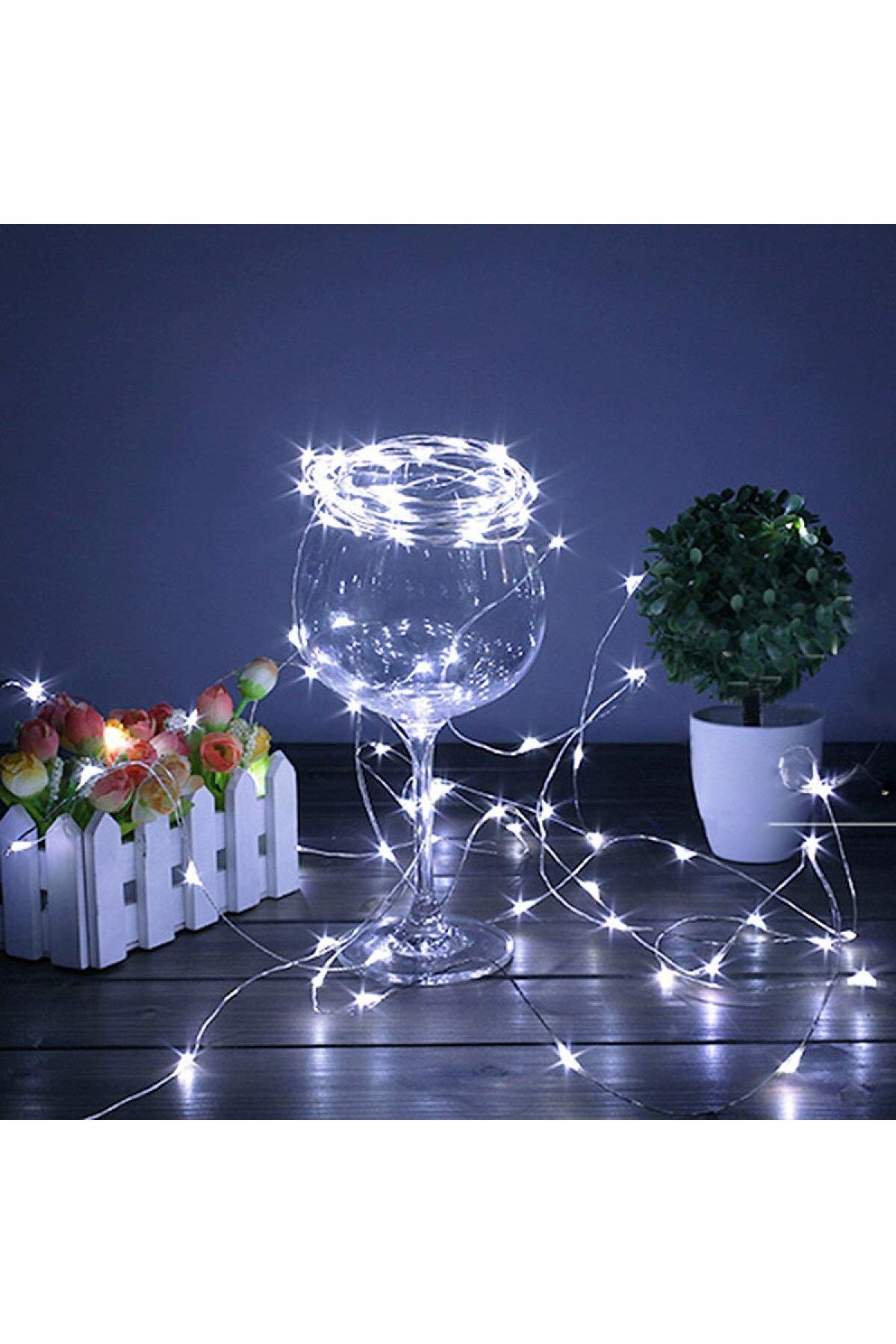 Toptan Bulurum Peri Led Işık 10 Metre BEYAZ Dekor Lambası 100 Ledli