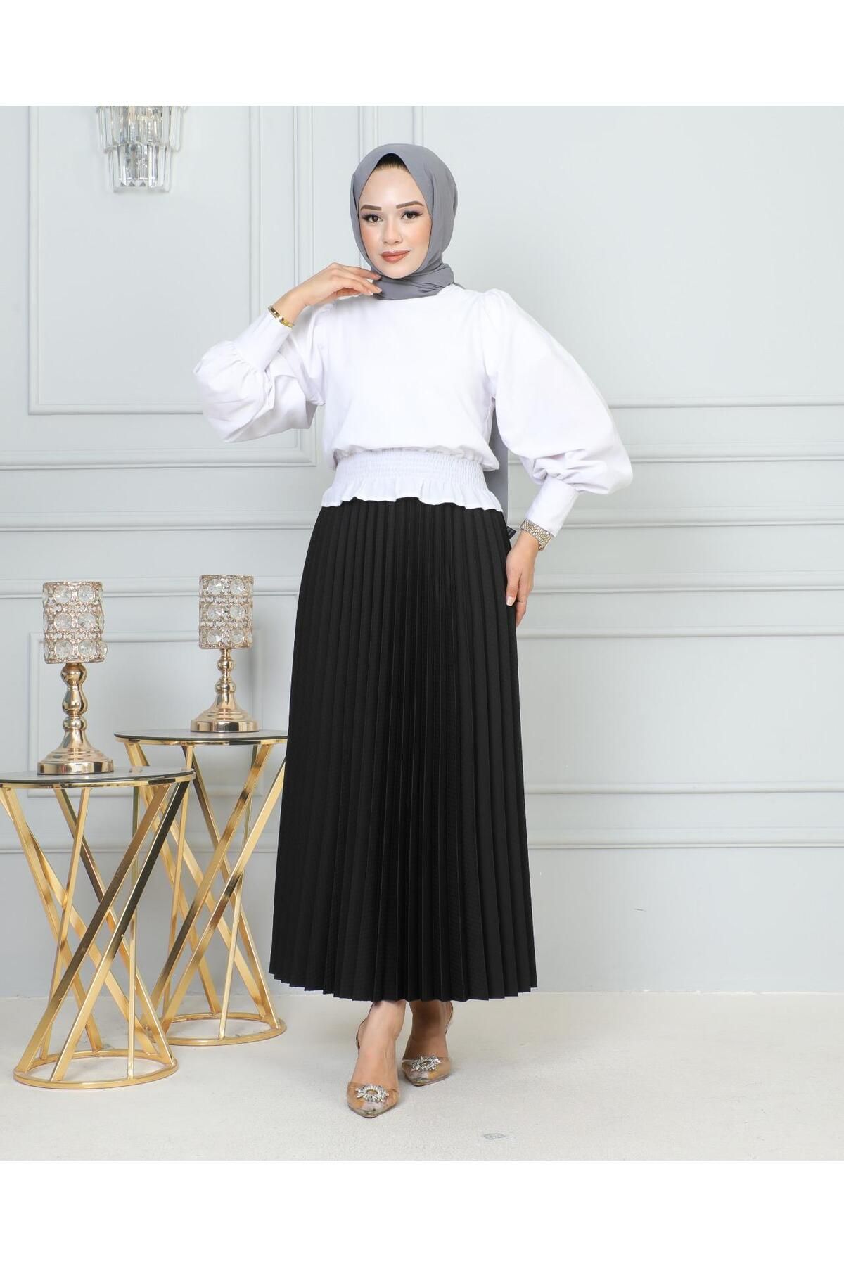 Famelin Piliseli Etek 95cm