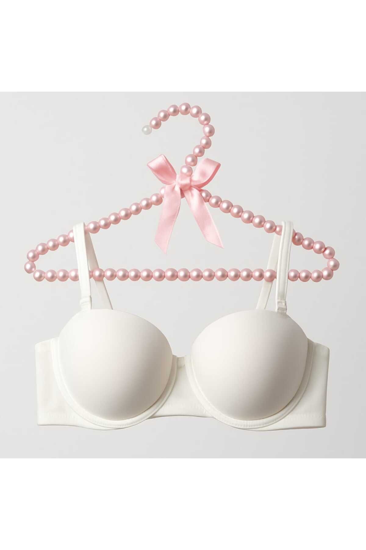 gigigiyim Beyaz Push-Up Balconette Kesim B Cup Sütyen