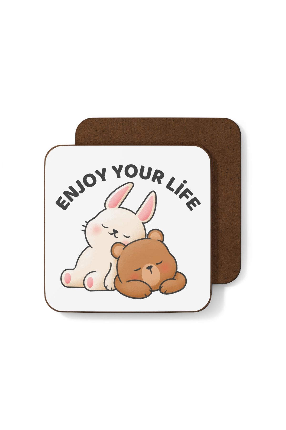 Hilosh Enjoy Your Life Tasarımlı Bardak Altlığı