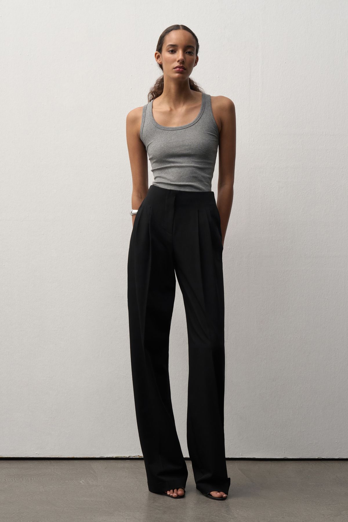 mathilda store Kadın Siyah Limited Edition Bel Detaylı Pantolon