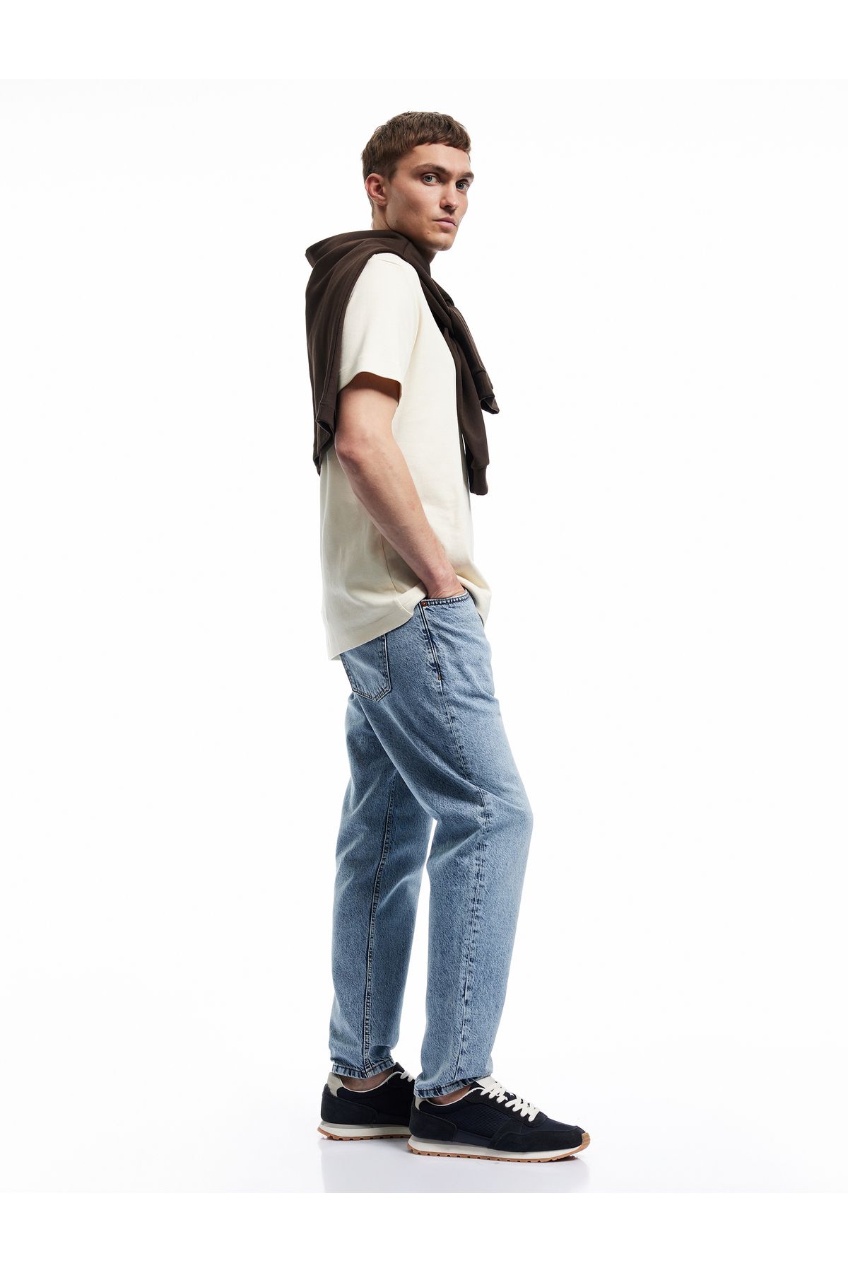 Koton Pamuklu Cep Detaylı Normal Bel Tapered Jean Pantolon - Joe Jean