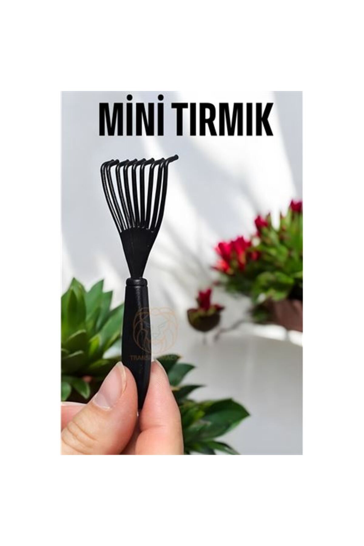 ÖYKÜ VE YİĞİT Çiçek Toprağı Temizleme Tırmığı Mini Tırmık