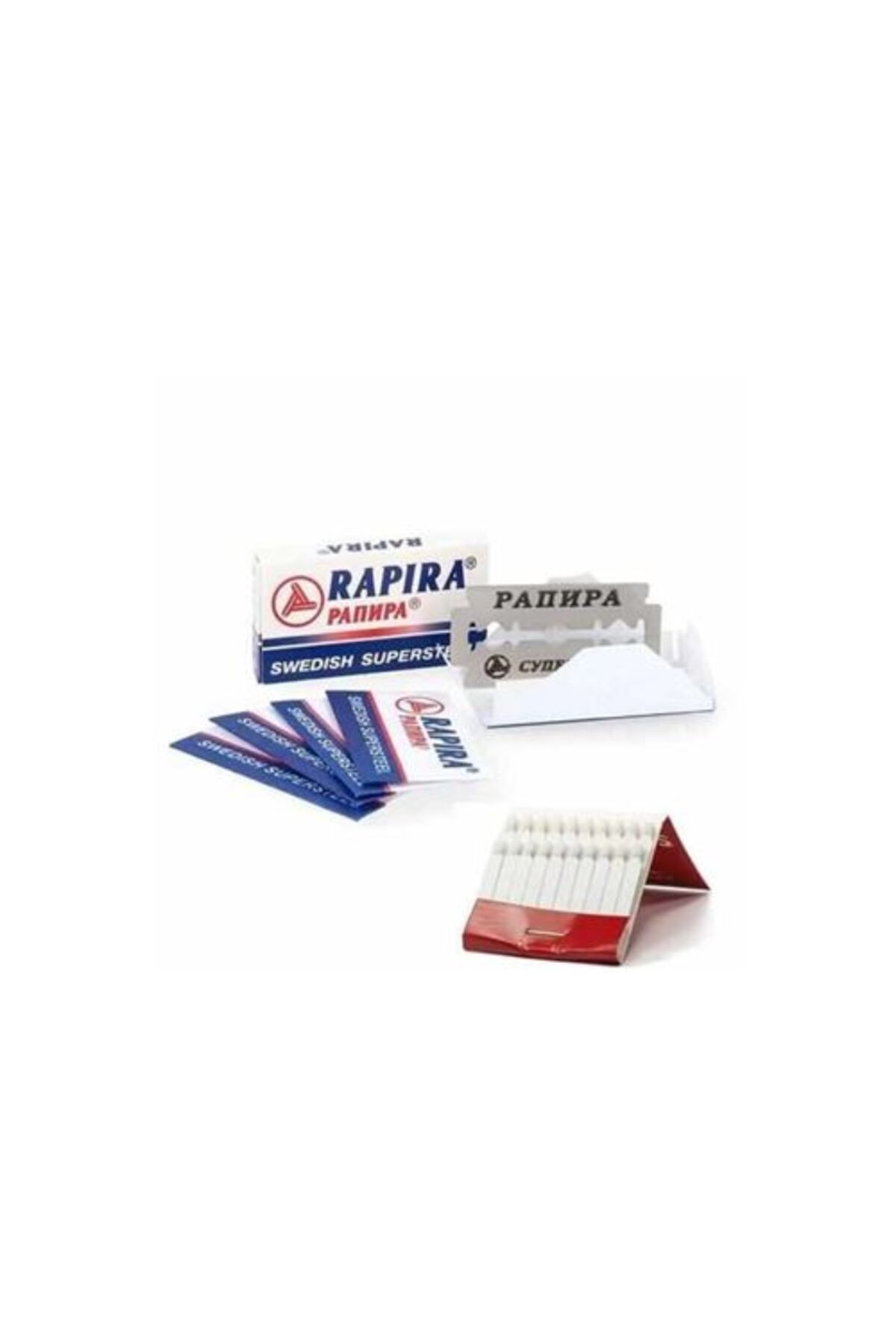 AYLİNA Rapira Platinum 10 Adet Tıraş Jileti Kantaşı Seti