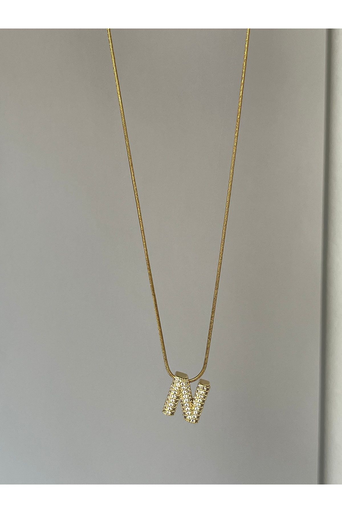 Twinssis Accessories Çelik Harf Kolye